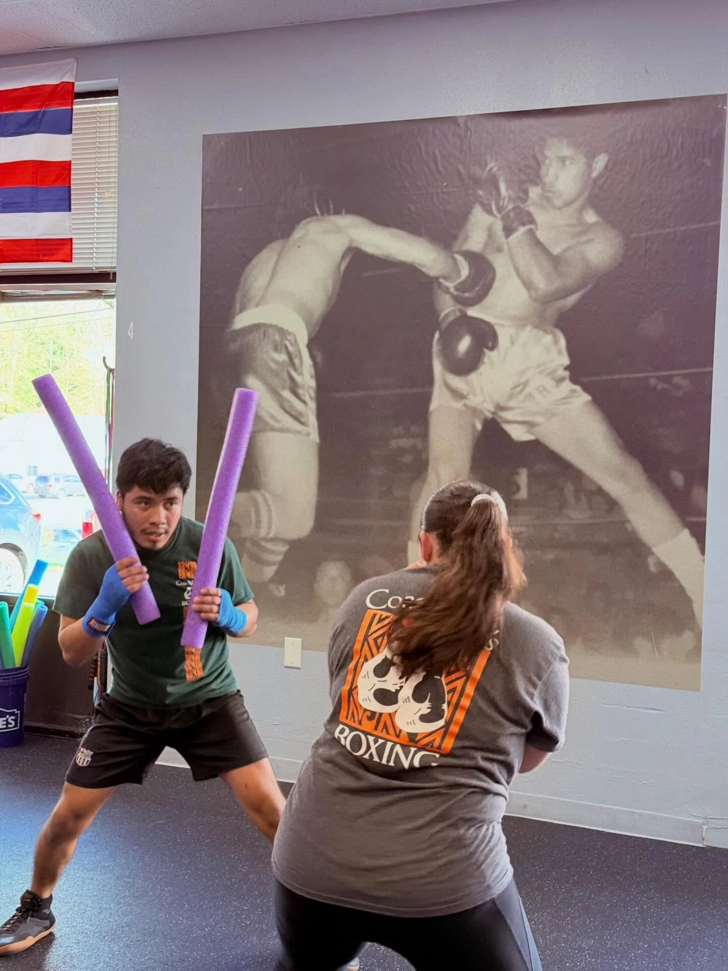 Students working on Action / Reaction - Offense / Defense  drills