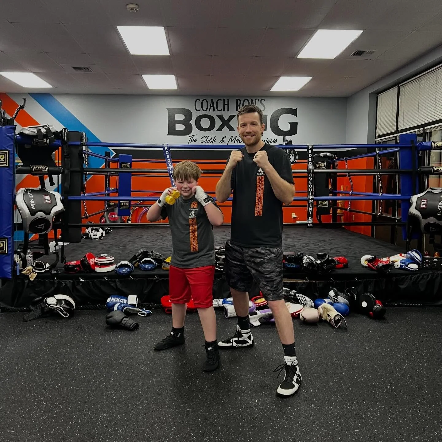 Coach Landon promoted Asher and Hudson to Yellow wraps during yesterday&rsquo;s CRB Youth (9-11 yrs) boxing training session .
Both promotions were well earned.. Next task Blue wrap