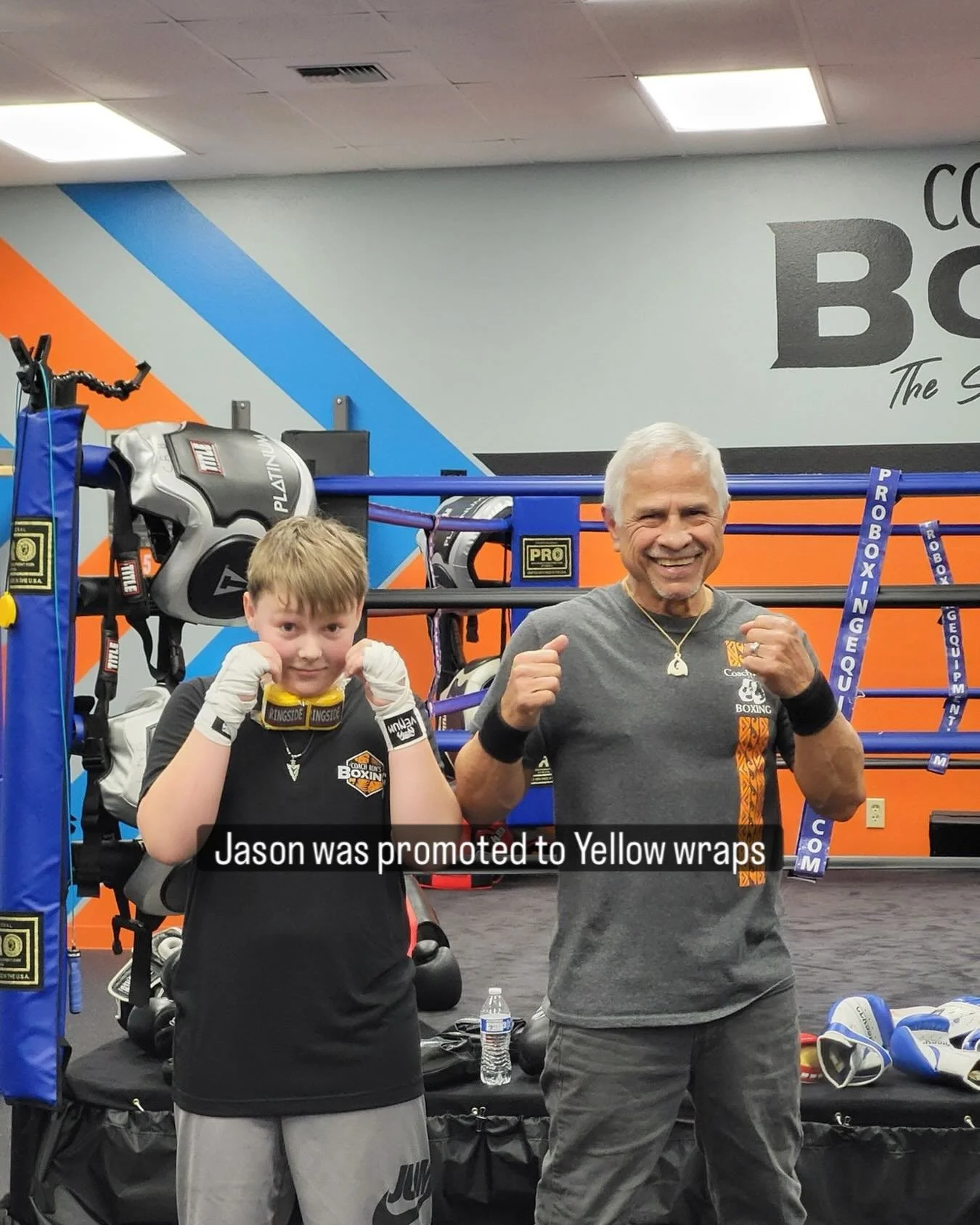 Congratulations Jason for attaining your yellow wraps.. Next task blue wraps Boxing is developed one training session at a time