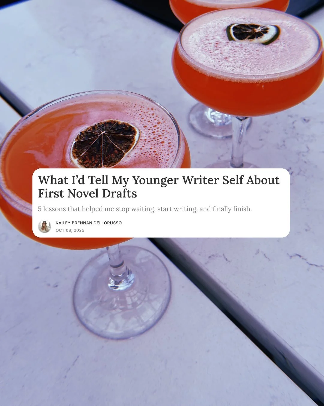 Writing my first novel taught me so much about curiosity, courage, and letting go of control. I shared the 5 biggest lessons I learned (the ones I wish I&rsquo;d known sooner) in a new Substack essay and a new YouTube video this week 💗

Link in the 