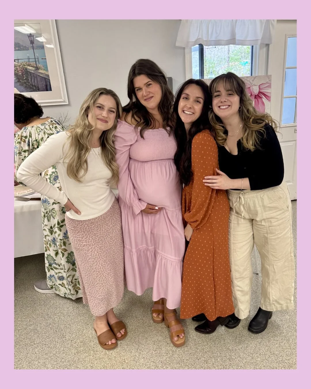 Showered with so much love and excitement yesterday! 💗🥹💗2 more months until baby girl is here! 🎀