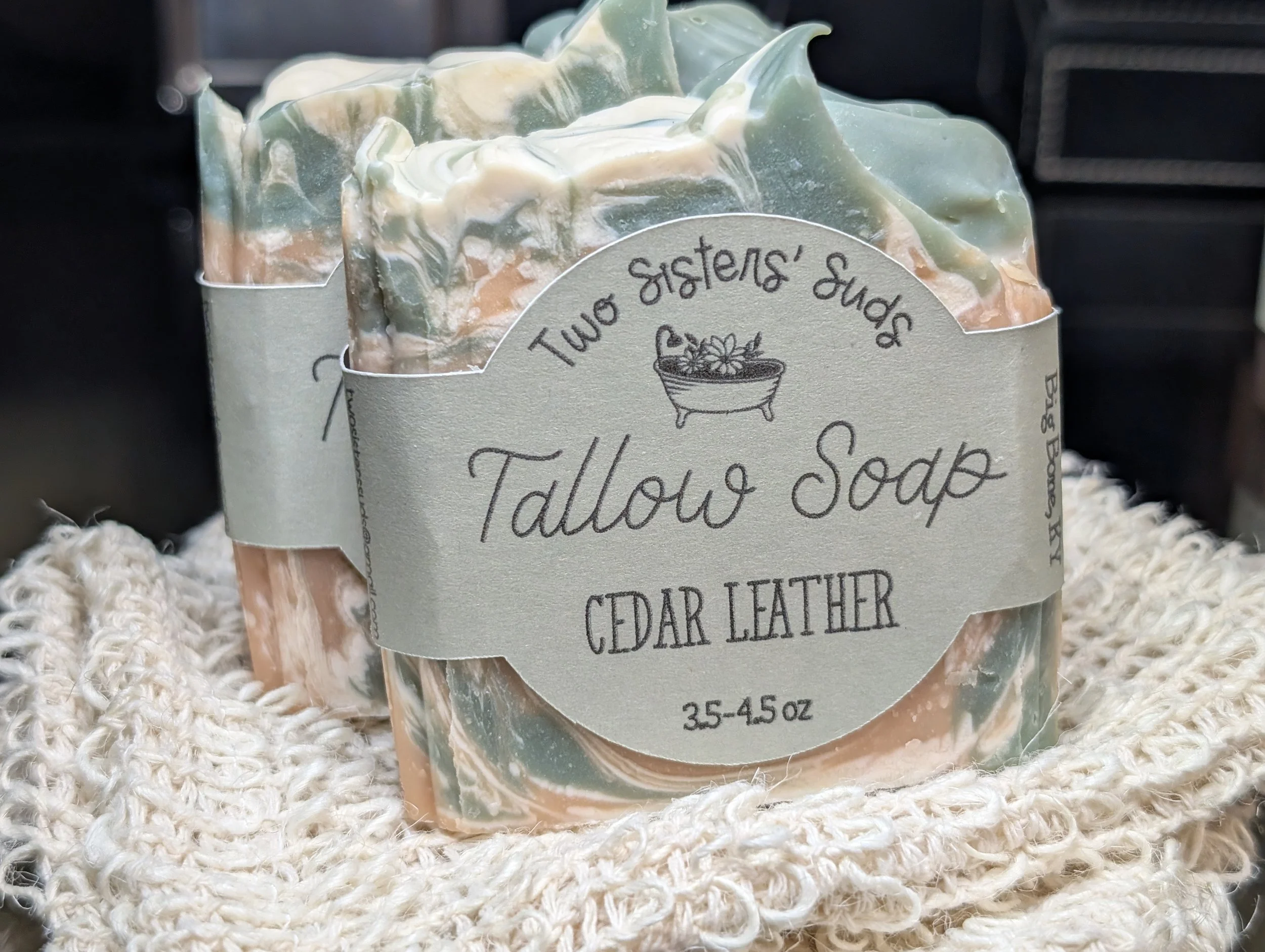 Cedar Leather Tallow Soap - KY