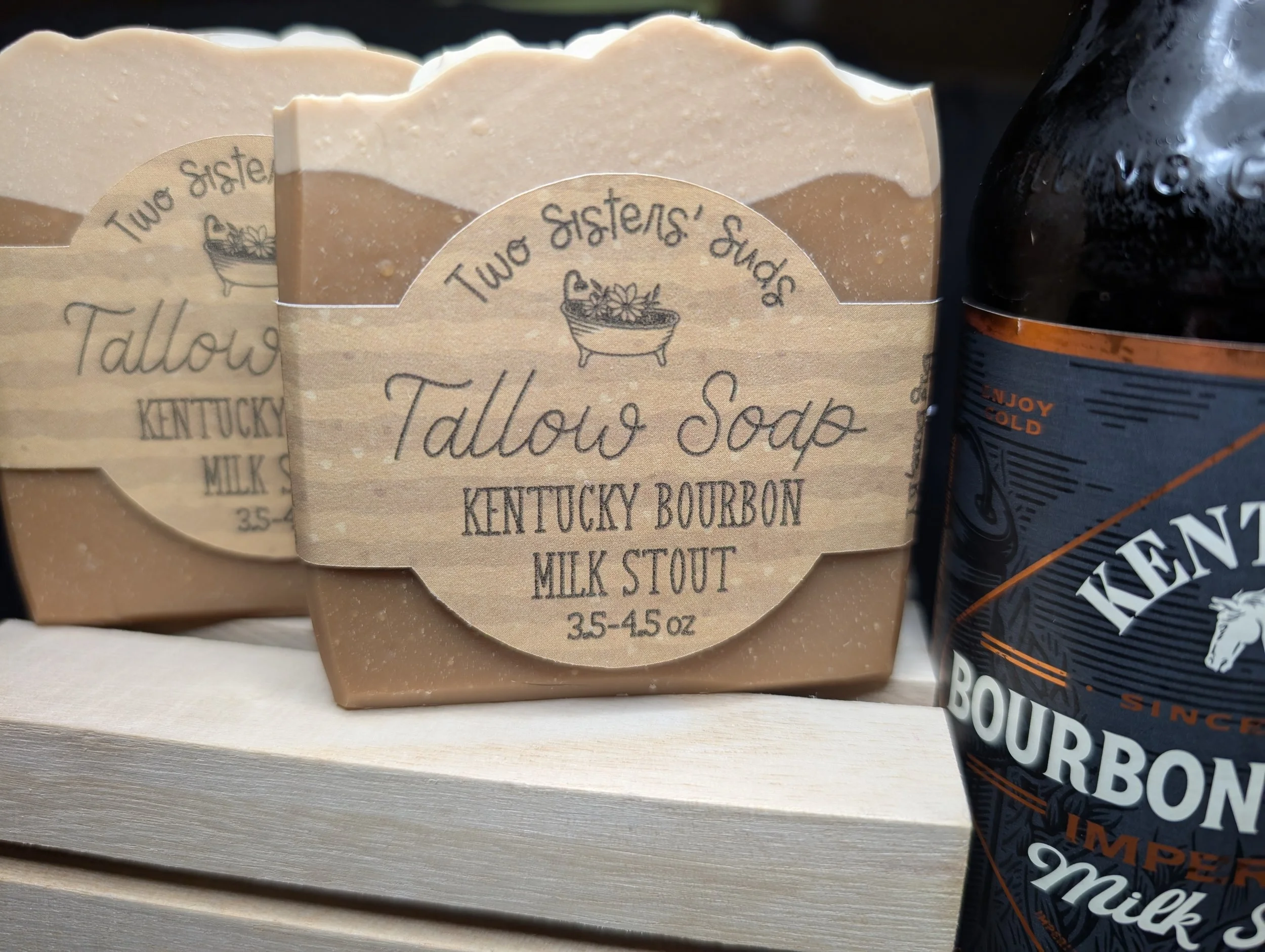 Kentucky Bourbon Milk Stout Tallow Soap - KY