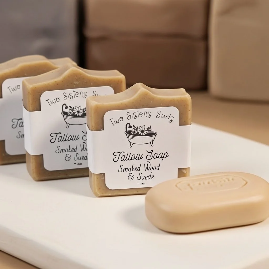 Smoked Wood & Suede Tallow Soap - KY