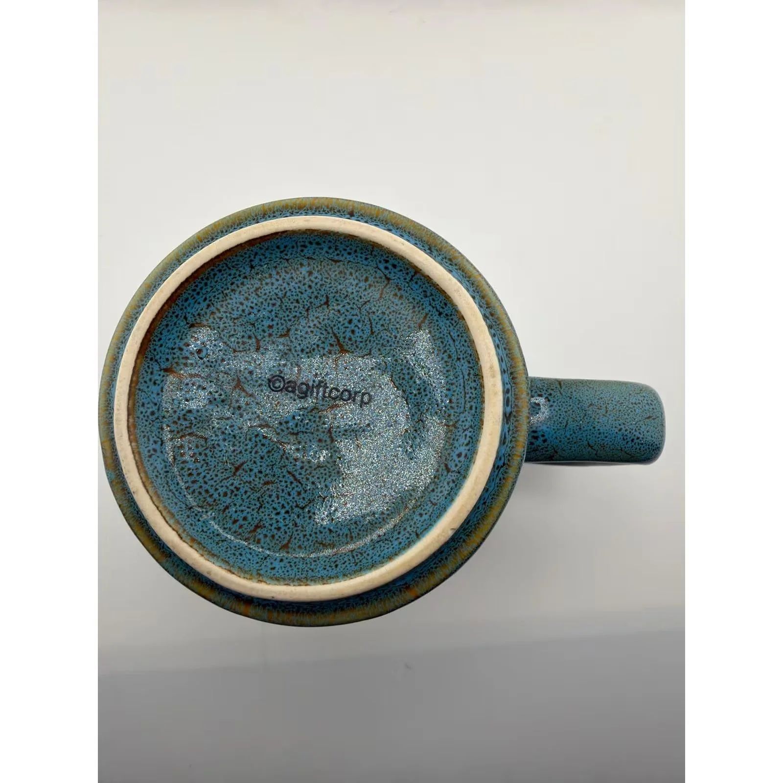 Siesta Key Florida Lifes a Beach Teal Reactive Glaze Coffee Mug — photo 4 of 6