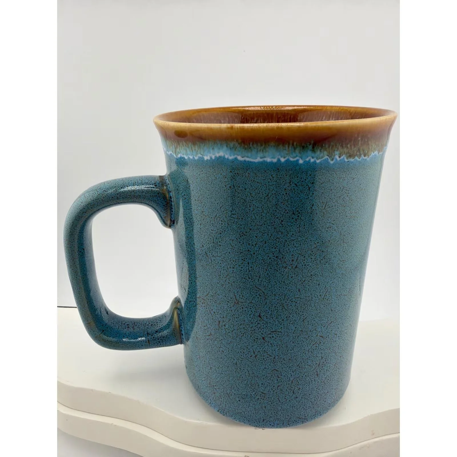 Siesta Key Florida Lifes a Beach Teal Reactive Glaze Coffee Mug — photo 2 of 6