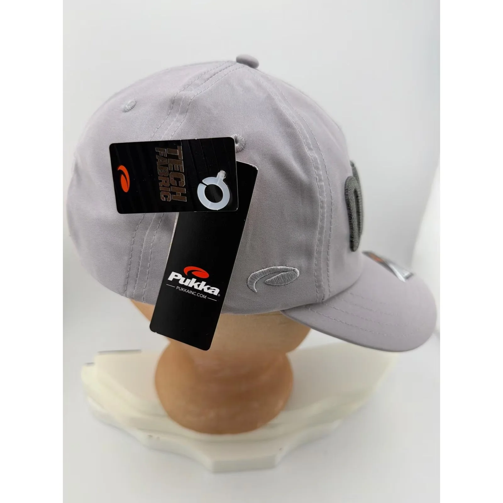 TriTech Ocean Gray 4-Way Stretch UPF 30 Performance Baseball Cap — photo 3 of 5
