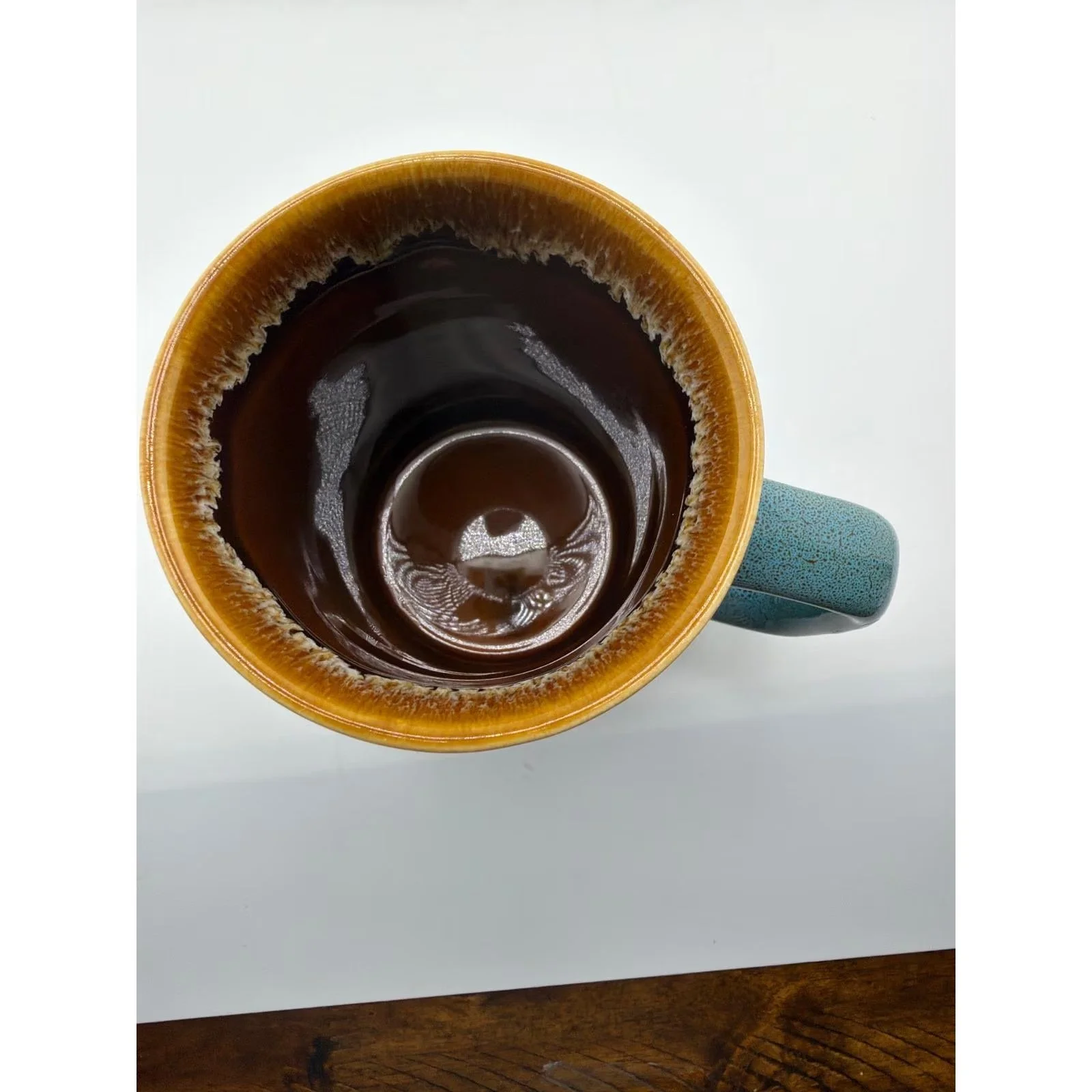 Siesta Key Florida Lifes a Beach Teal Reactive Glaze Coffee Mug — photo 3 of 6