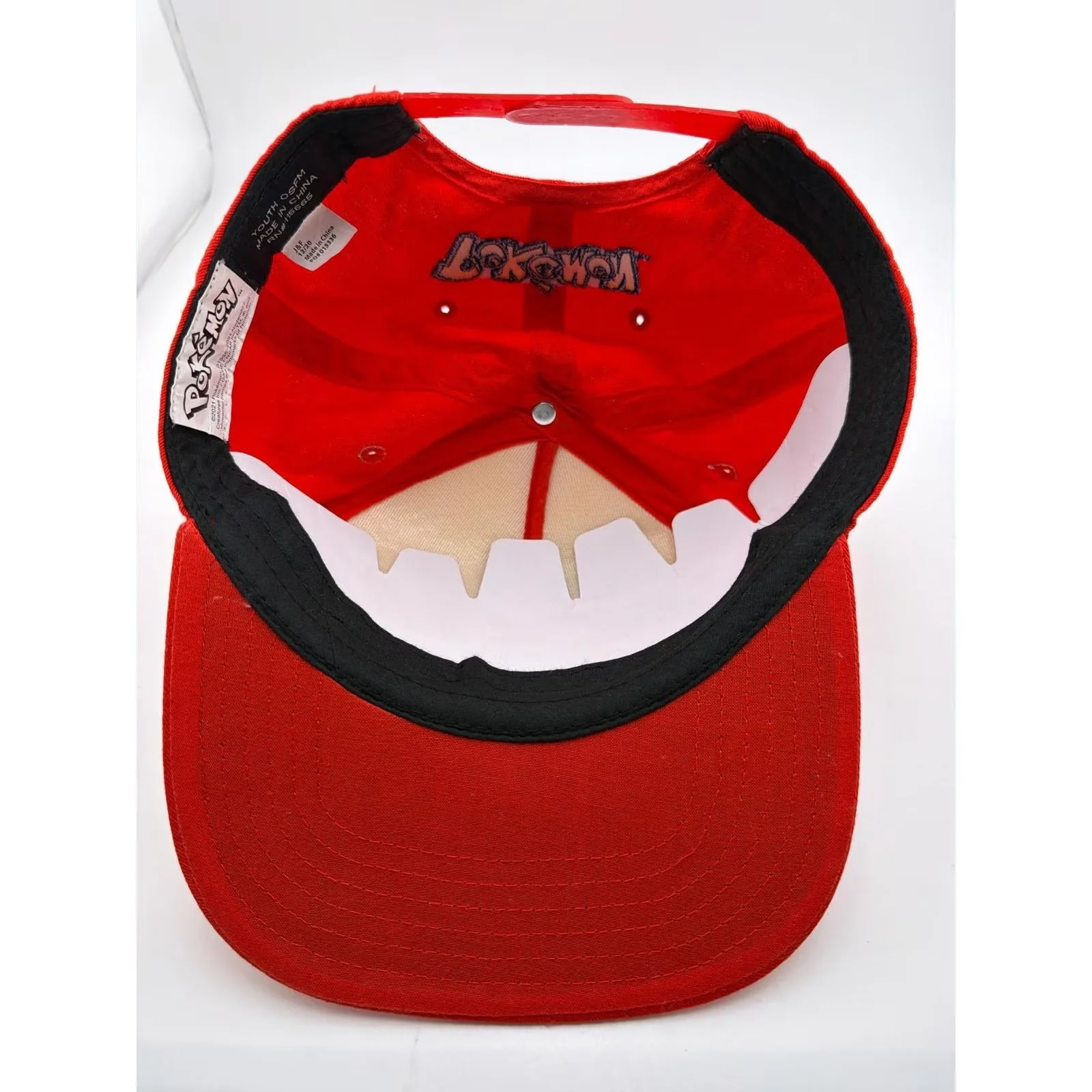 Pokemon Pokeball Red White Black Adjustable Snapback Hat — photo 3 of 4
