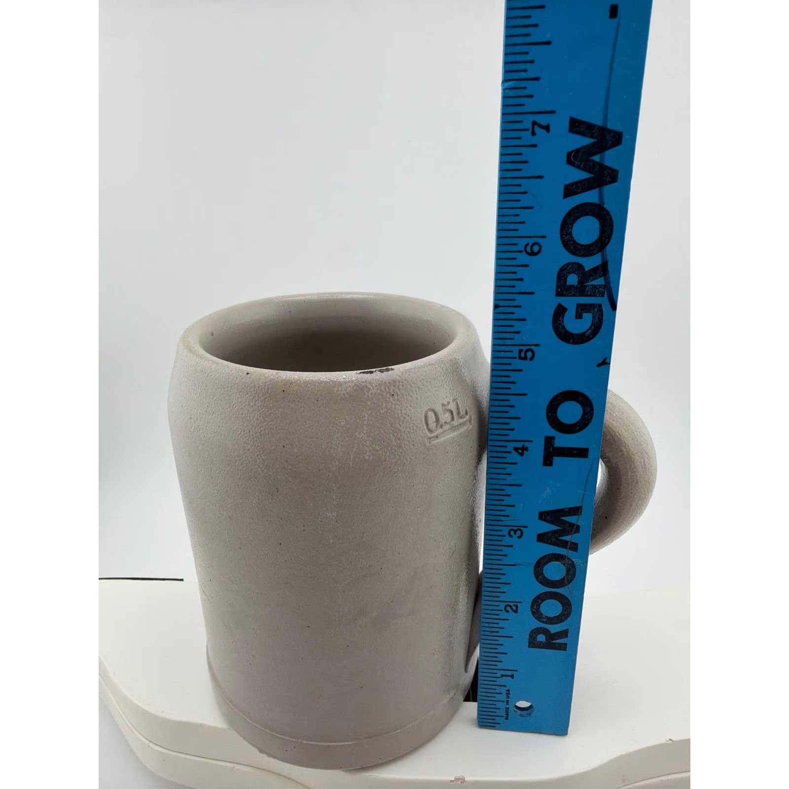 Vintage Hasenbrau Augsburg Gray Blue Salt Glaze German Beer Stein — photo 3 of 5