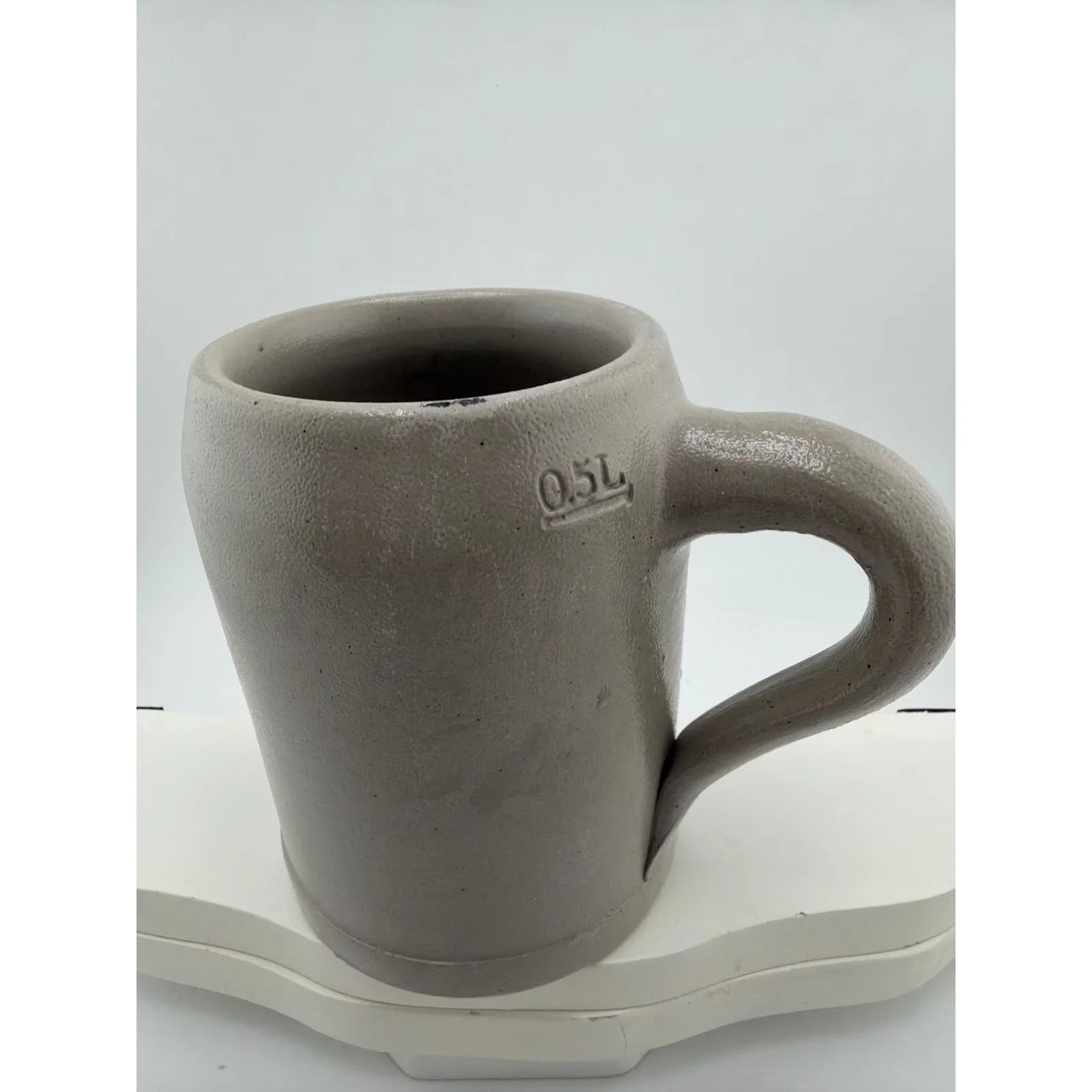 Vintage Hasenbrau Augsburg Gray Blue Salt Glaze German Beer Stein — photo 2 of 5