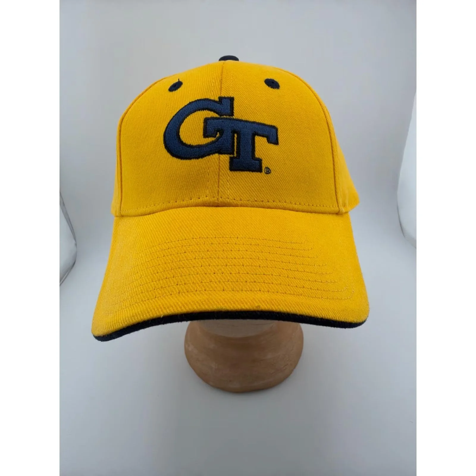 Georgia Tech Yellow Jackets Gold Navy GT Logo Adjustable Hat — photo 2 of 7