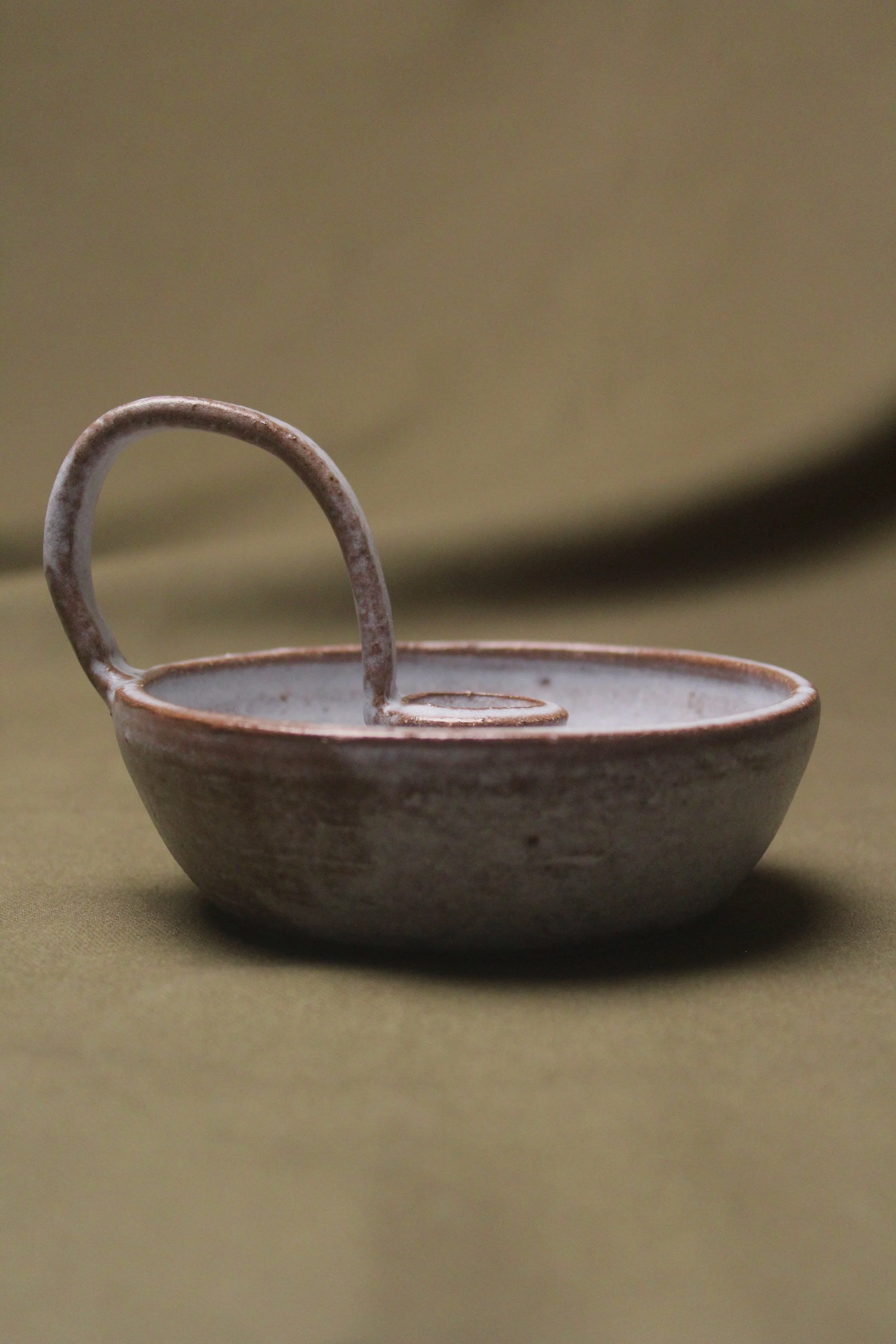 Stoneware Candle Holder