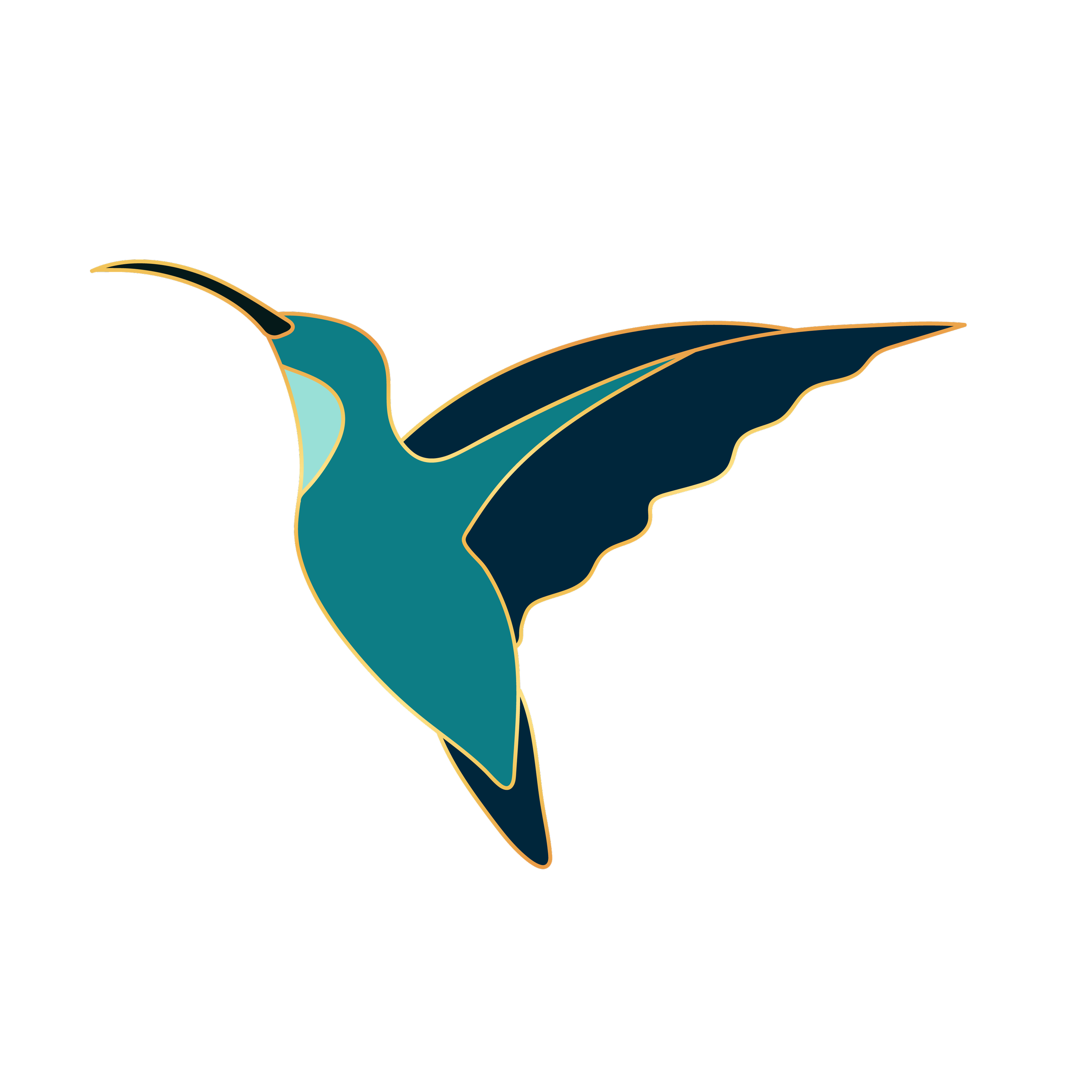 Hummingbird illustration representing Kenzie Langford