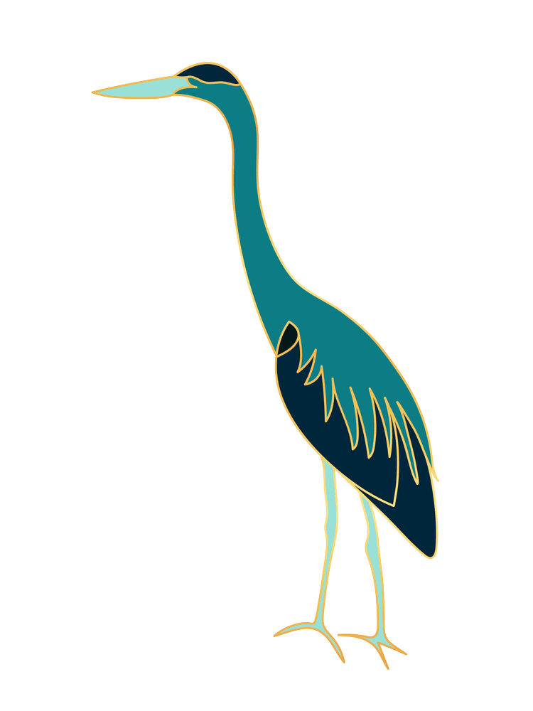 Madison Johnson, LCSW, great blue heron logo