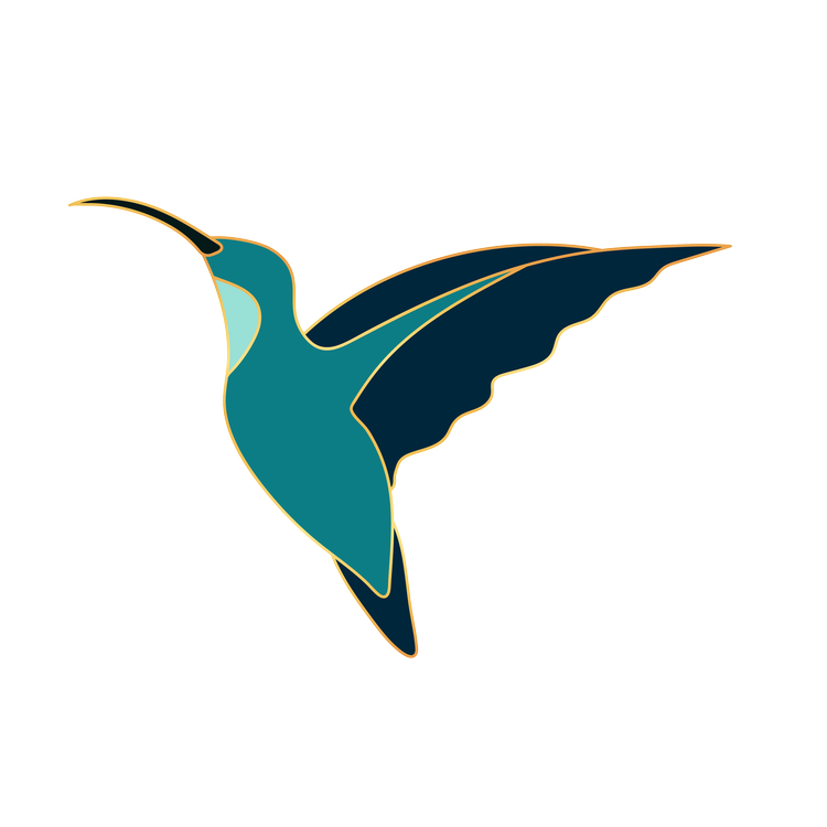 Kenzie Langford, LCSW, LICSW, hummingbird logo