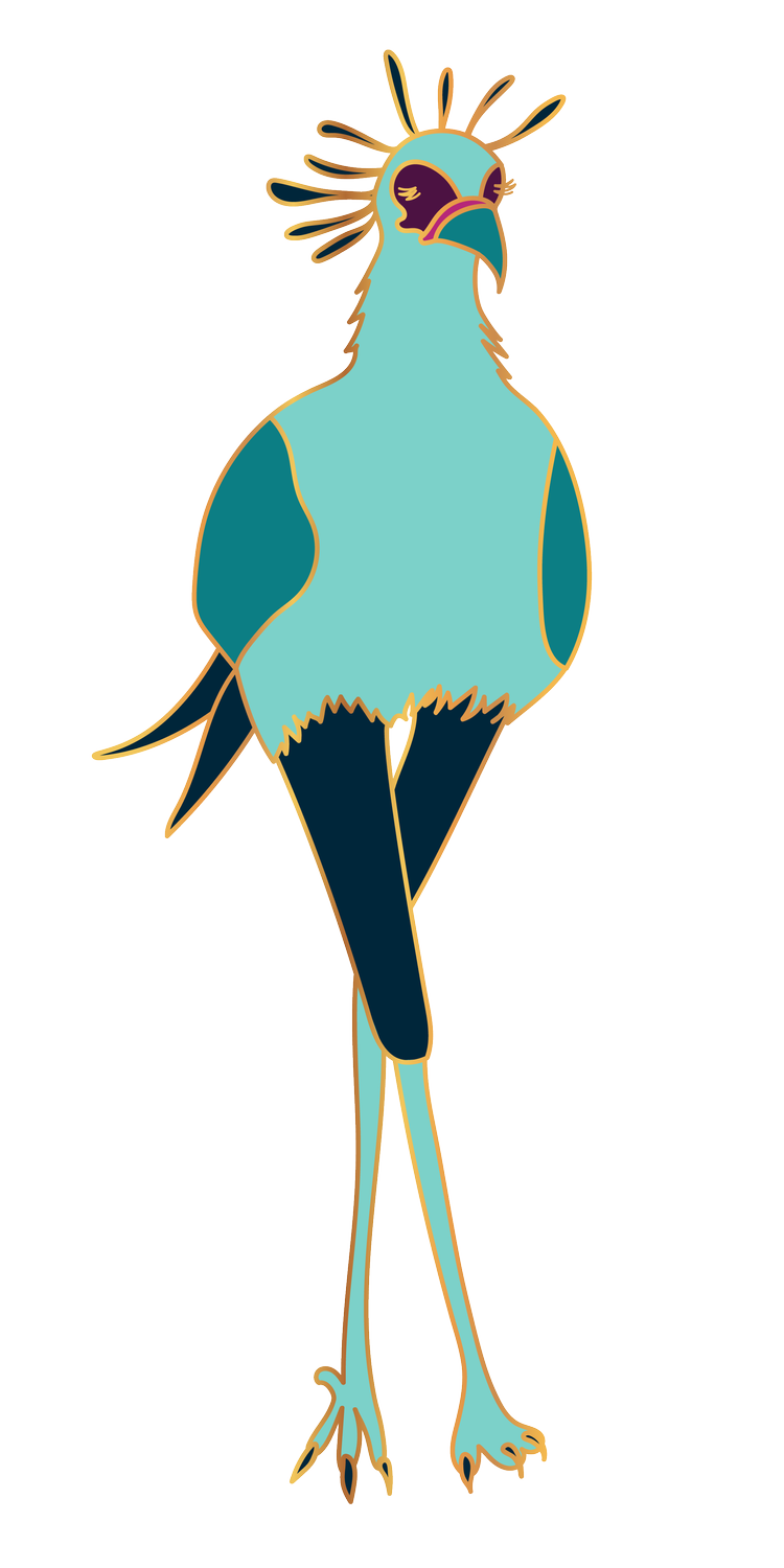Shylah Ridgway, LCSW, LICSW, secretary bird logo
