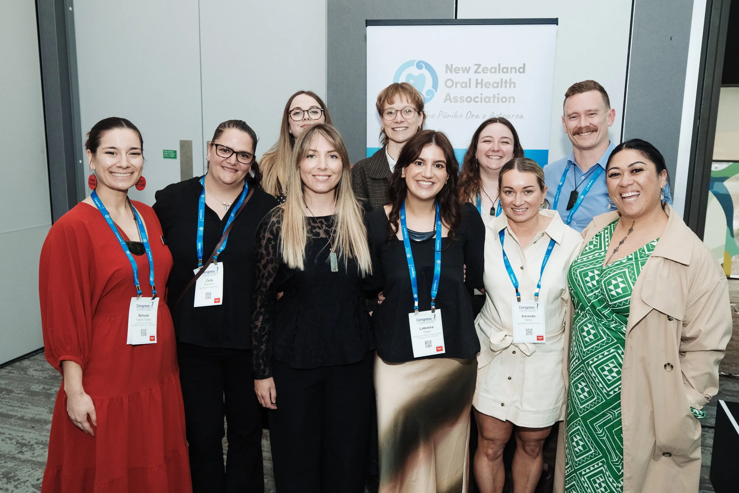 Dental for All coalition members and supporters at the NZOHA dental congress in 2026