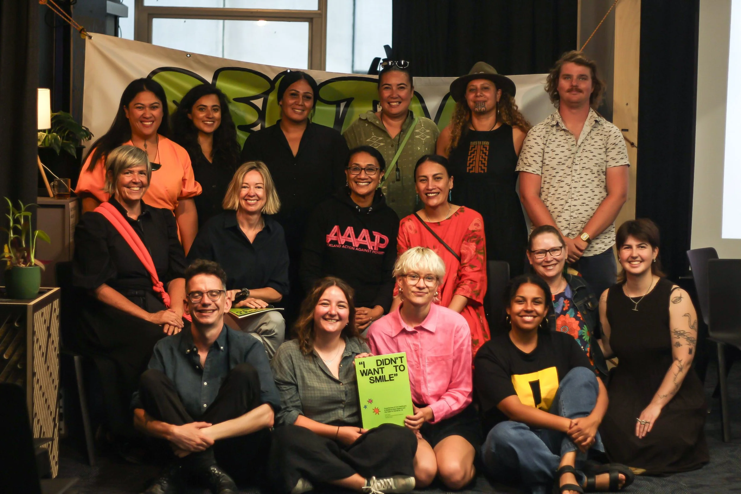 Dental for All supporters at a report launch in February 2025