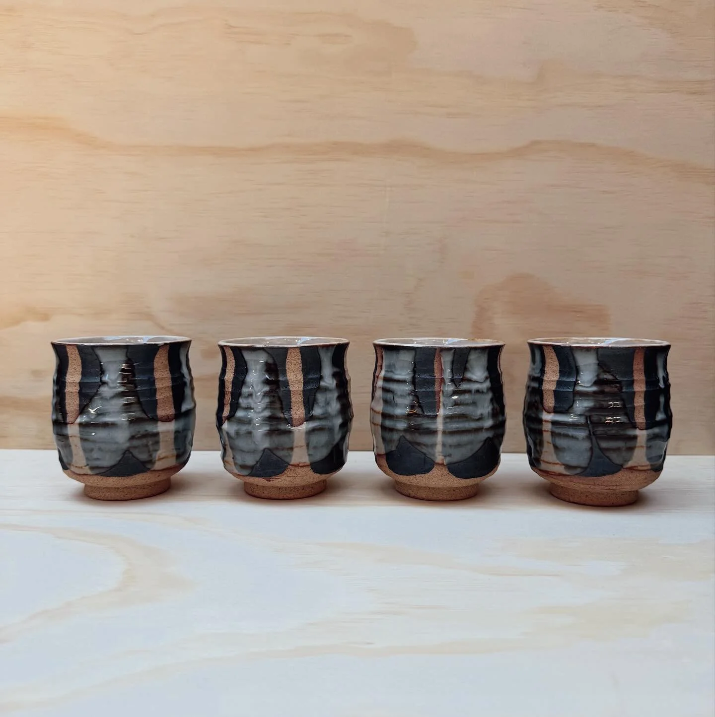 The Kawa teacup.

Handcrafted in Japan&rsquo;s Gifu Prefecture, this Mino-ware teacup showcases a flowing glaze of earthy browns, soft blues, and natural whites&mdash;no two are ever the same.