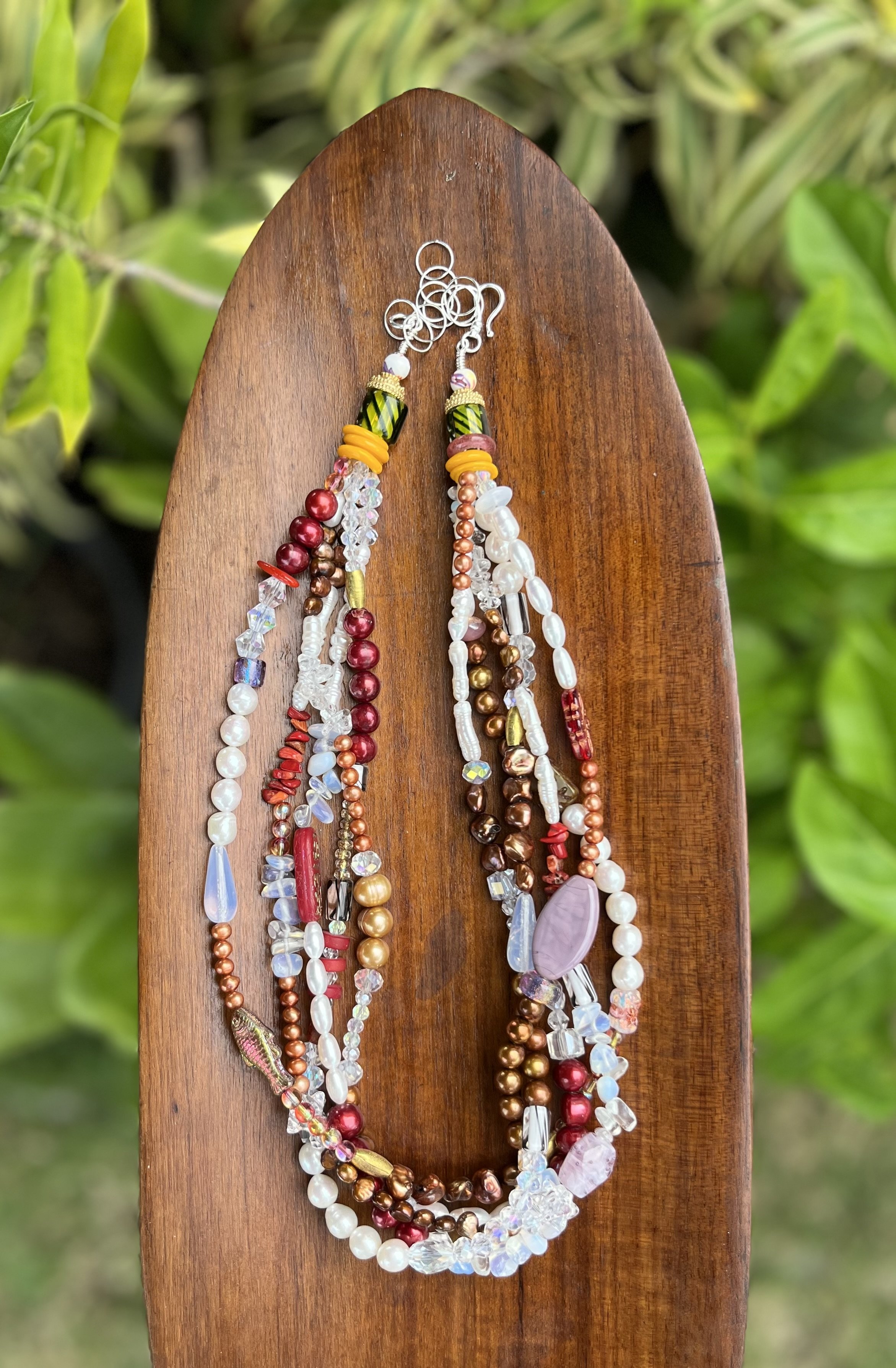 Five Strand Pearl Necklace