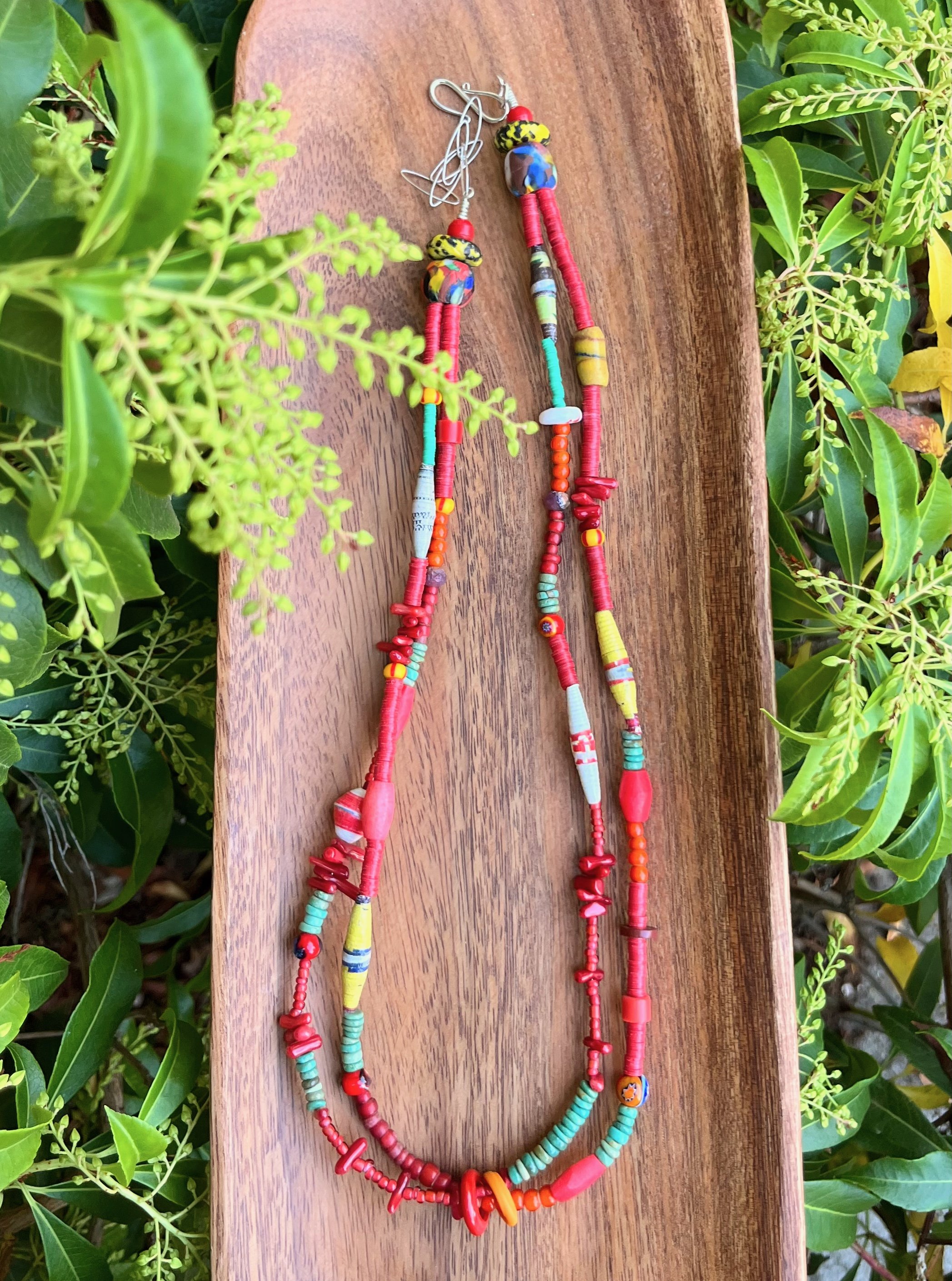Double Strand Beaded Necklace