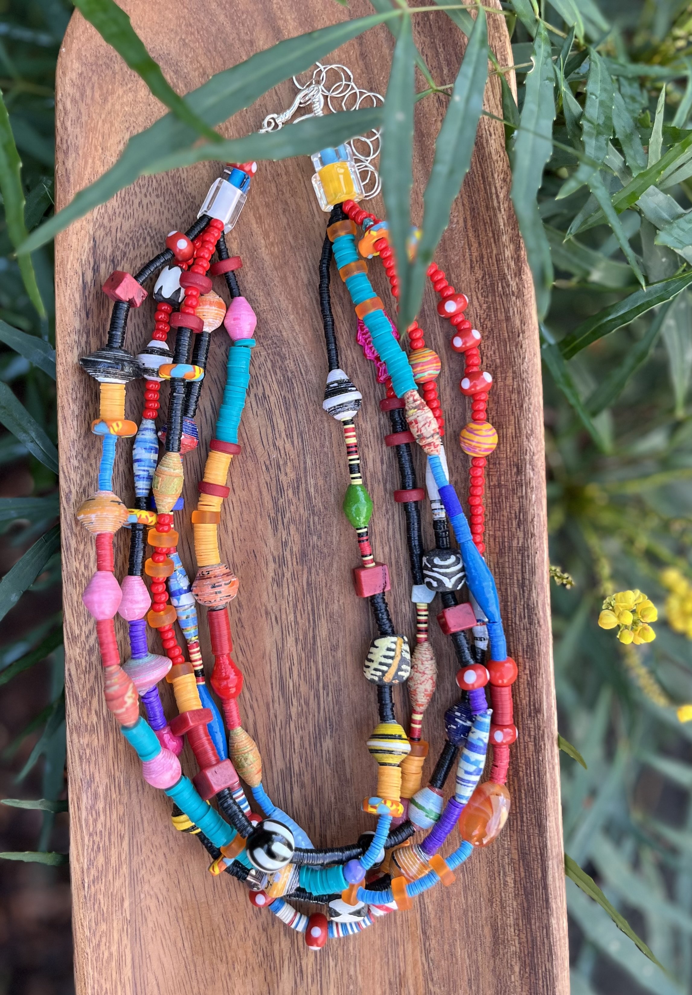 Five Strand Beaded Necklace
