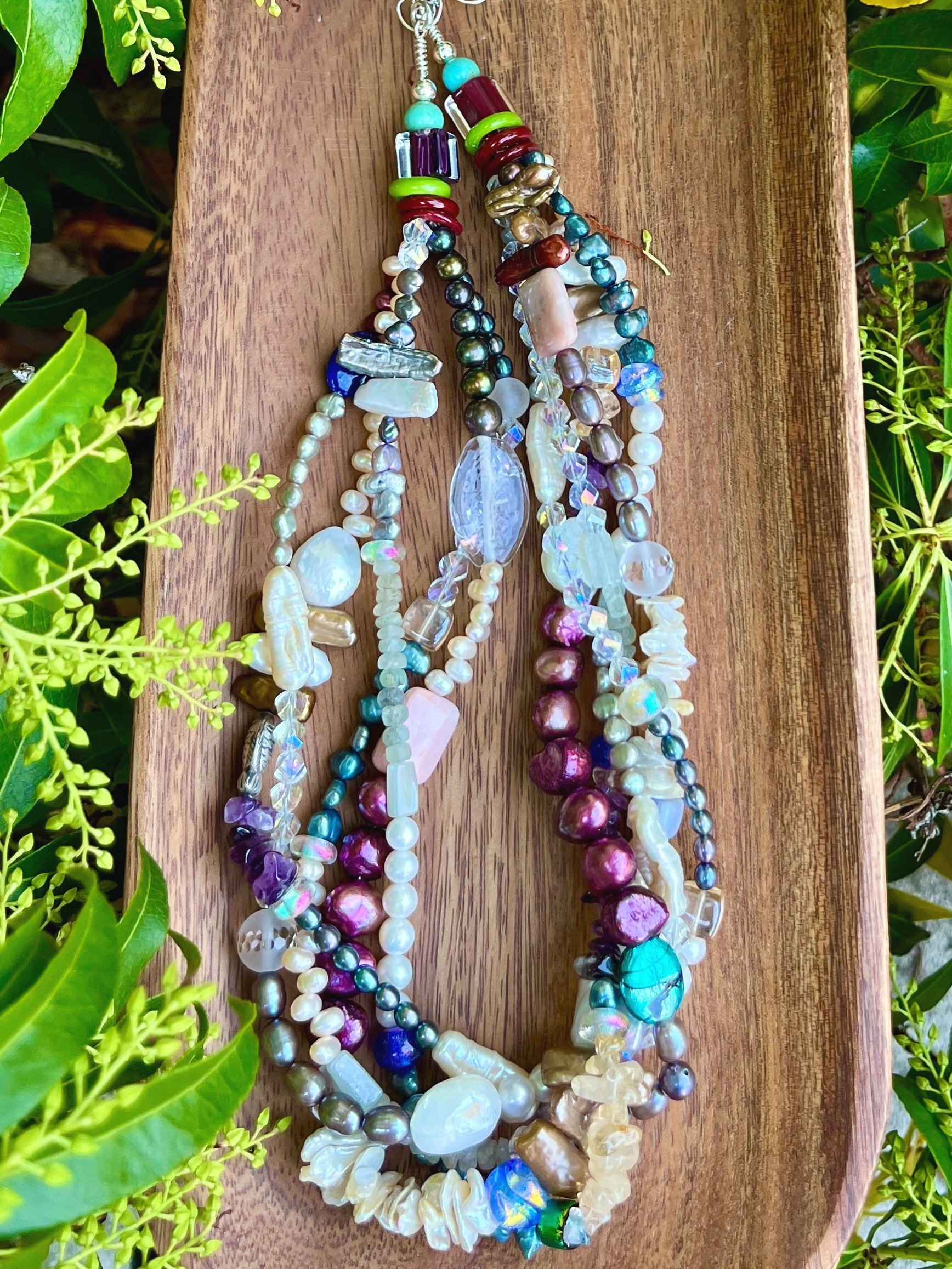 Five Strand Pearl Necklace