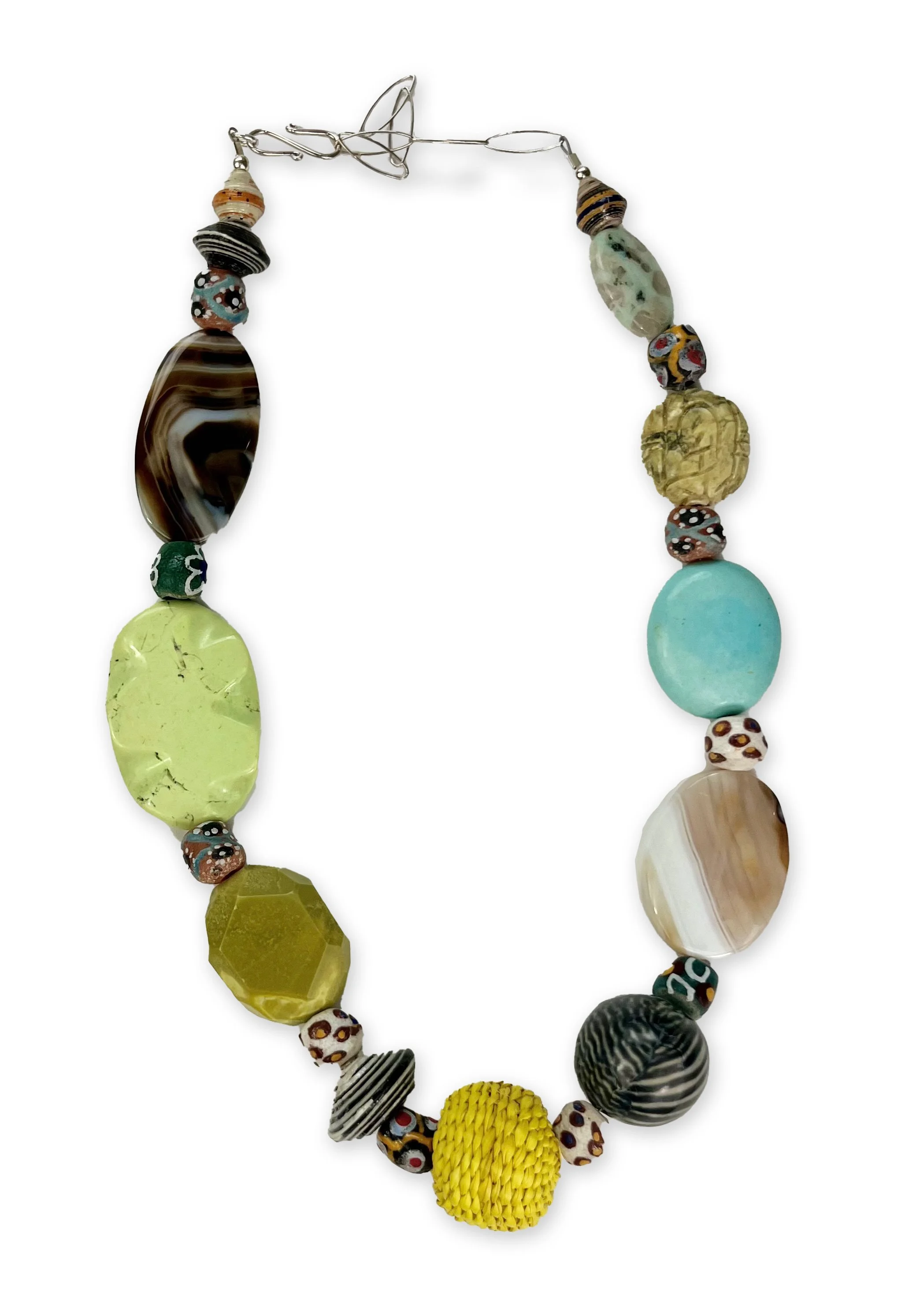 Single Strand Semi-Precious Stone Necklace
