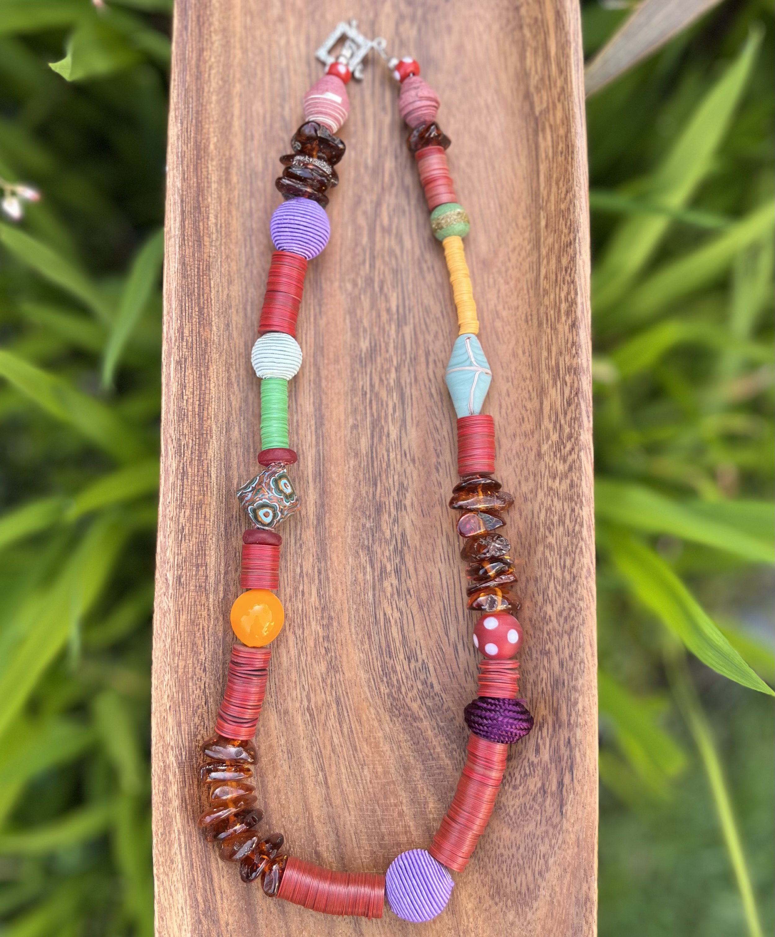 Boho-Chic Mixed Media Necklace