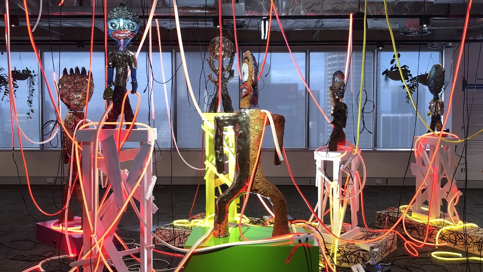 Ramesh Mario Nithiyendran, Polymorphic Figures 2022. Commissioned by Atlassian Wonderspace in association with ACCA