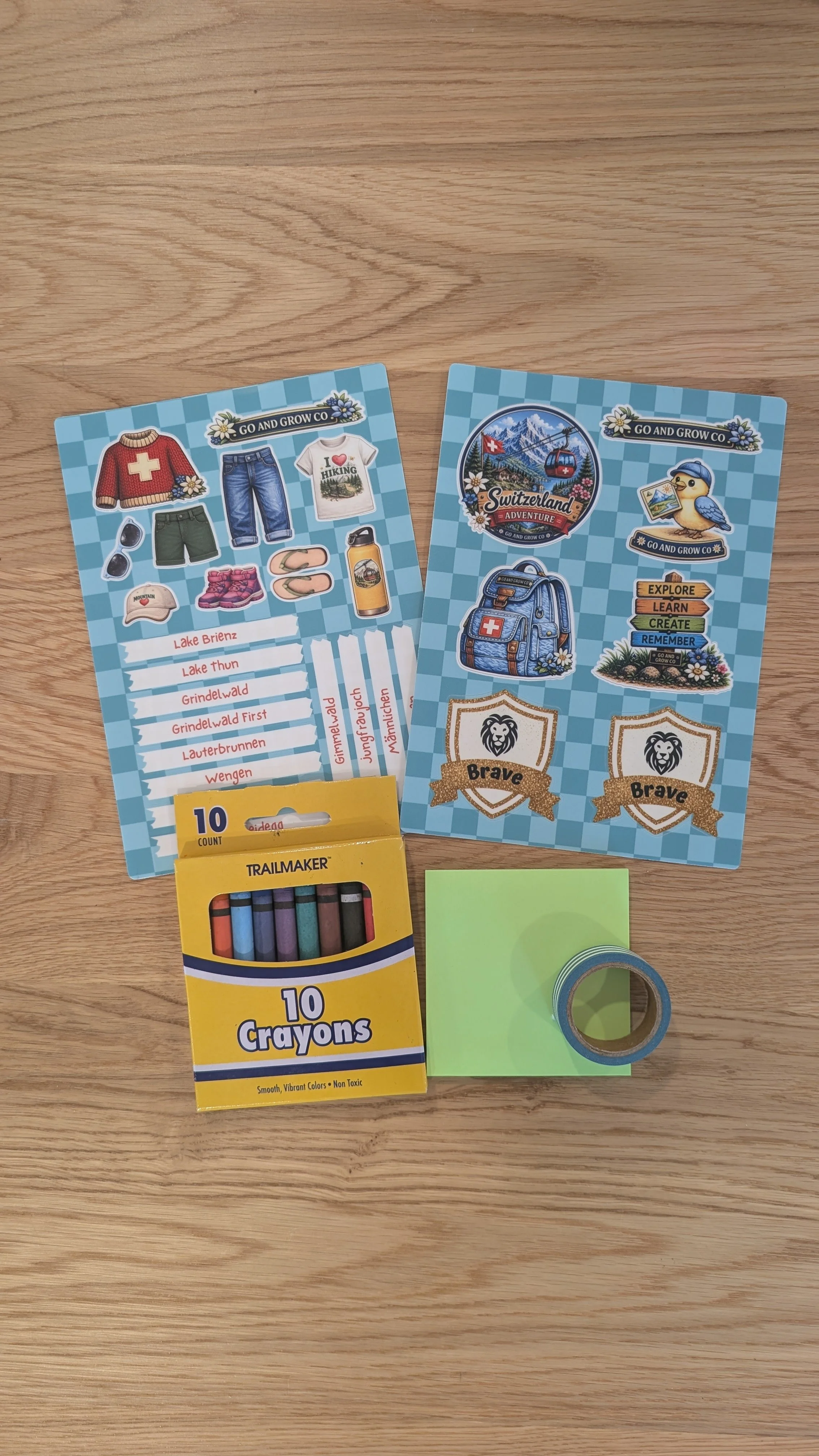 Switzerland Kids Sticker Set