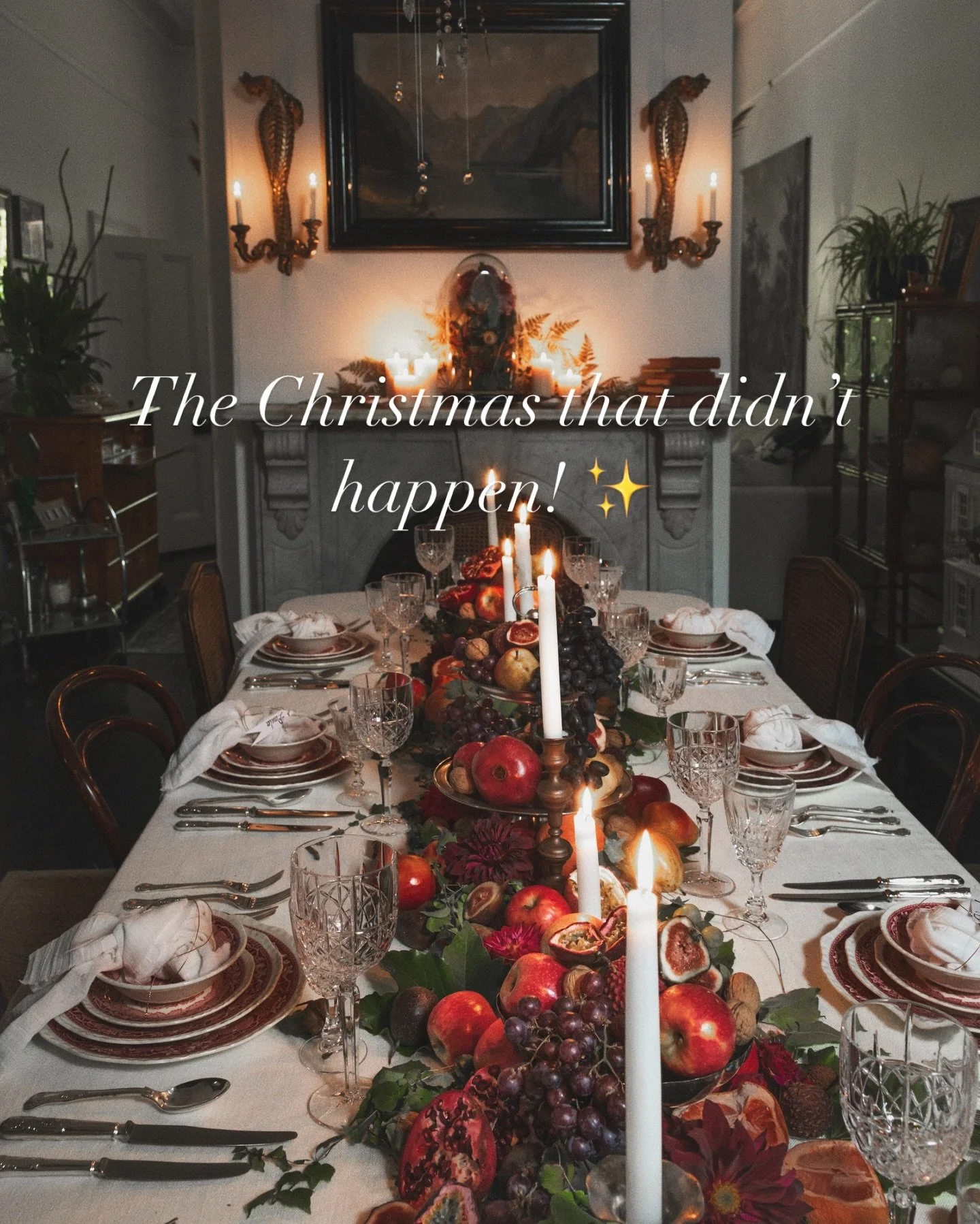 CHRISTMAS JANUARY 2021 ✨

I definitely have not been so organized to have had my Christmas table set!  This is one of my most lavish Christmas tables to date, I thought I&rsquo;d share it for some inspiration but also as a reminder to pare it back ju