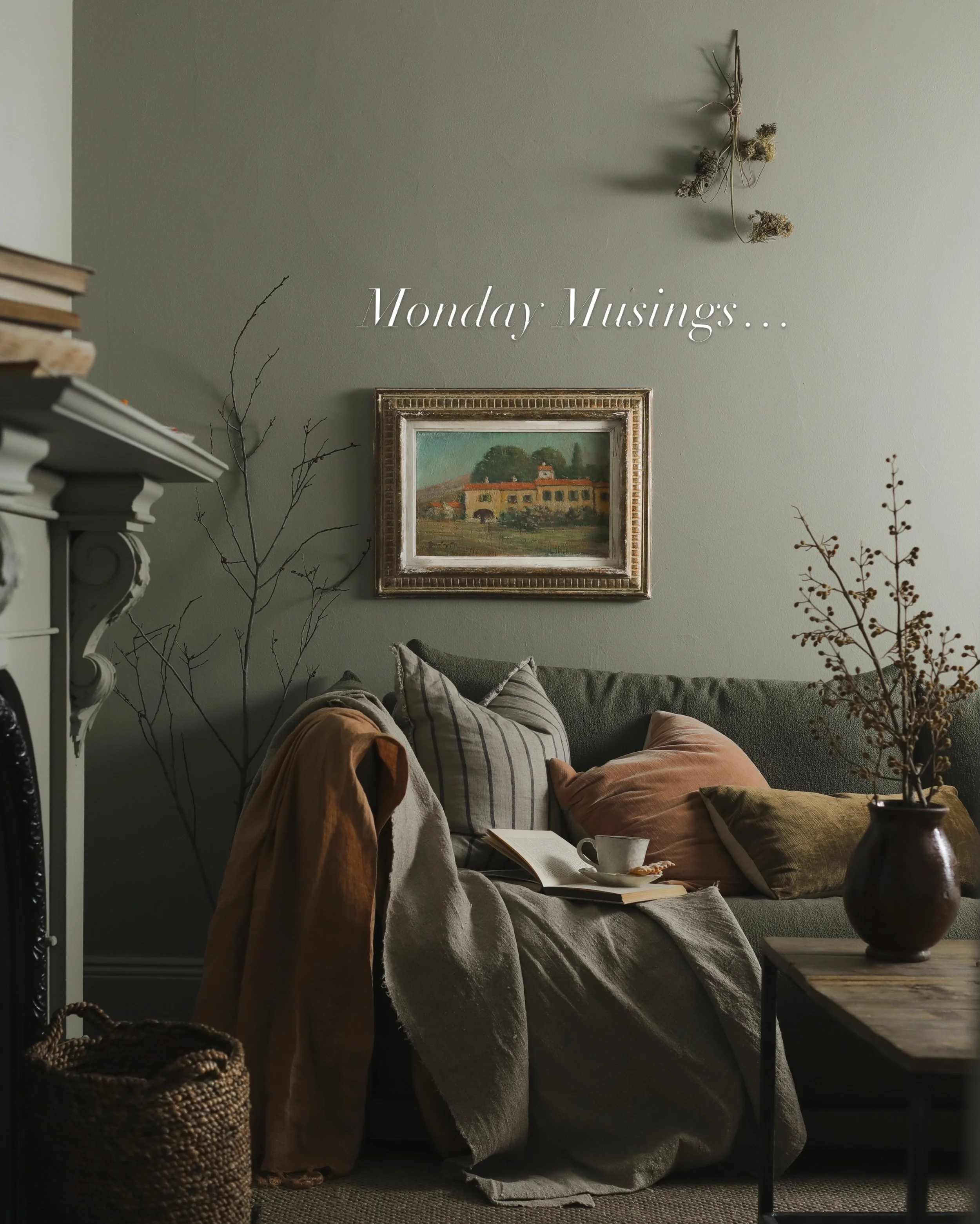 Monday musings. Because sometimes it&rsquo;s nice to just pause and take in the details&hellip;🤎🌿

All artworks are available on the website. 

#vintageart #frenchfarmhouse #artonline #oilpaintings #antiqueart