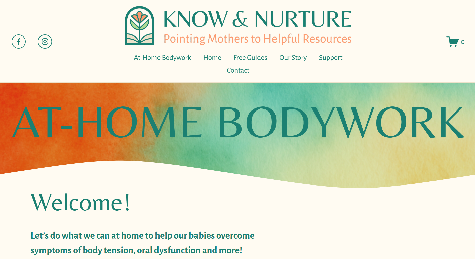 at-home bodywork page know and nurture