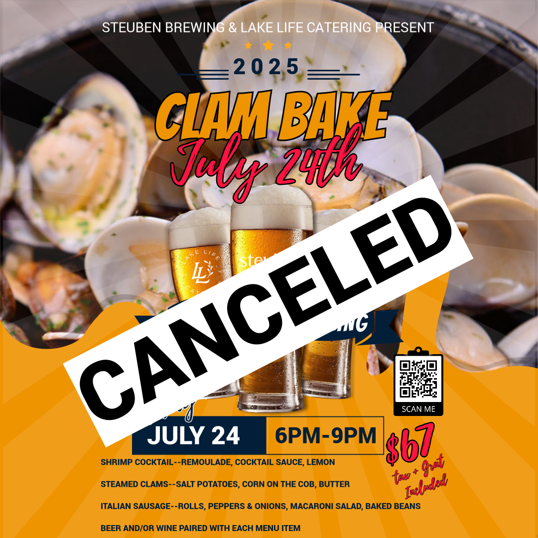 Summer Clam Bake-Beer and Food Pairing with Lake Life Catering