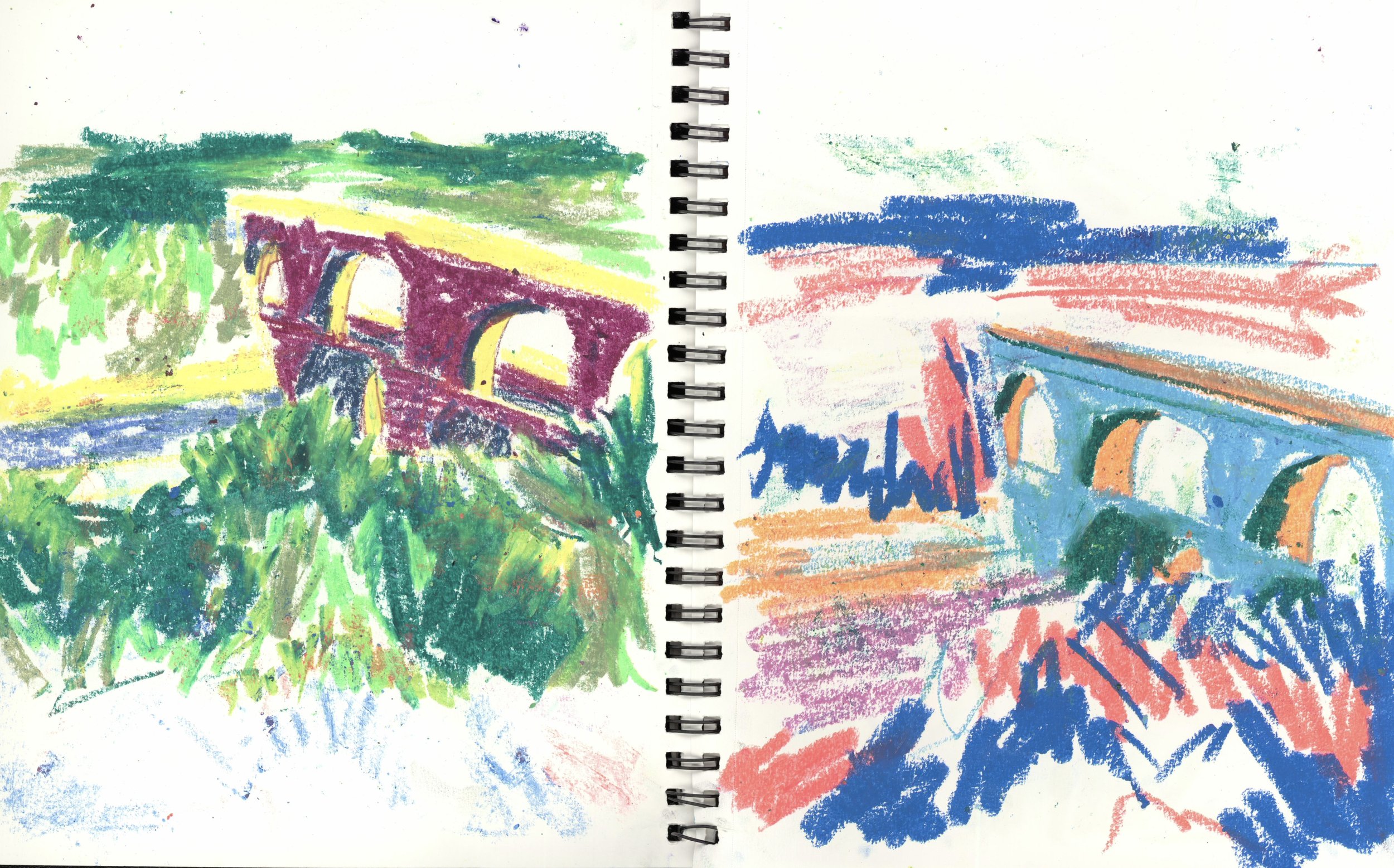 Sketches of the Pont du Gard