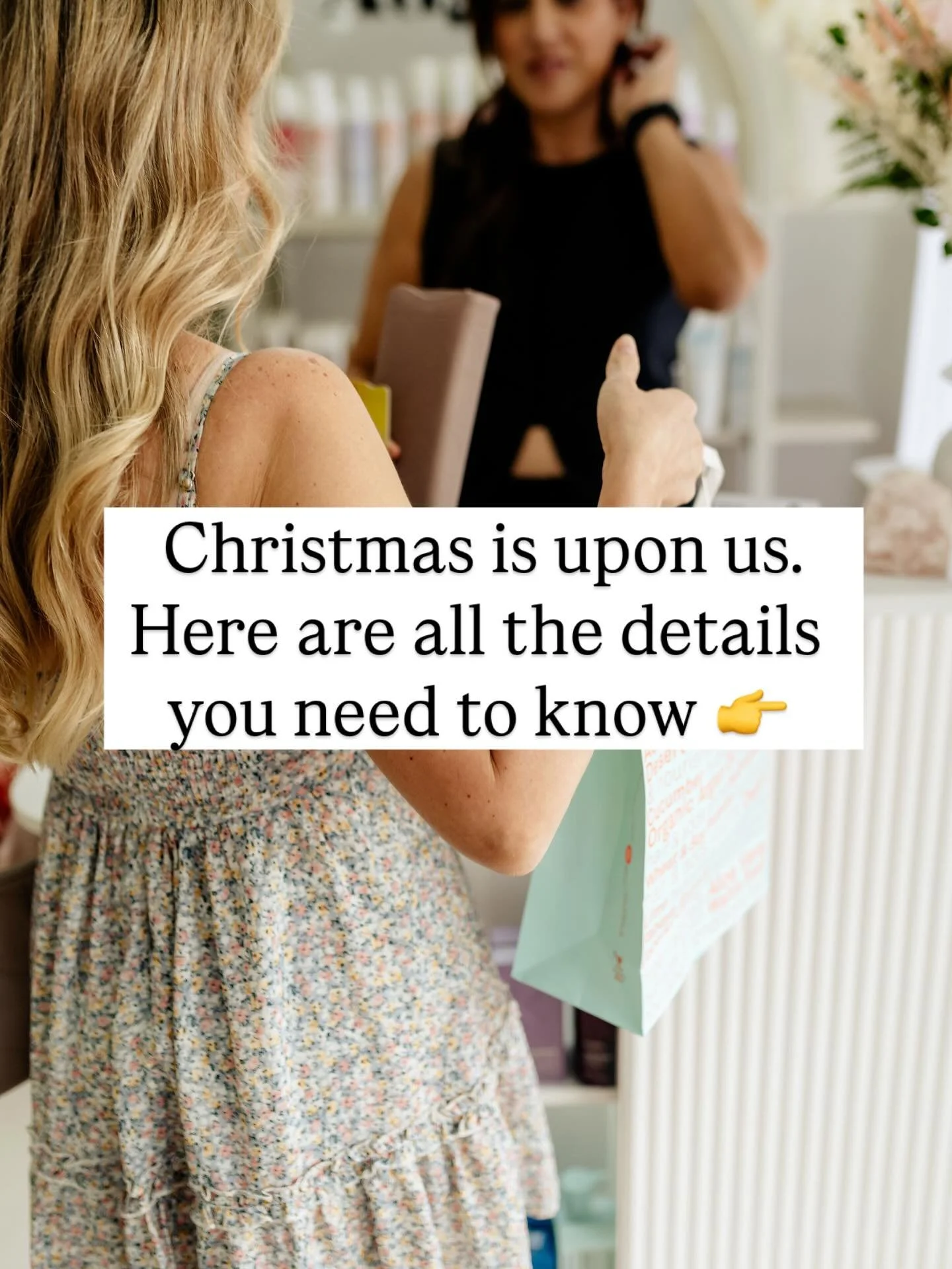 All the details you need to know leading up to Christmas 🎄 

The team at August will be taking a break for the festive season. Our last day in salon will be the 23rd of December and we will open for Monday 22nd that week as well. 

We will be back i