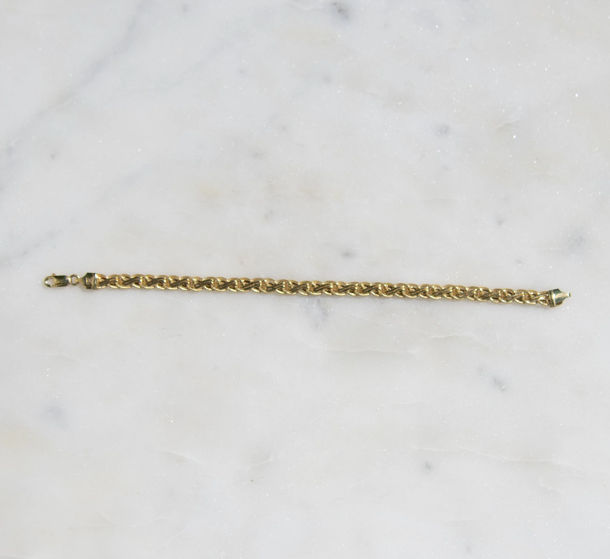 14K Woven Link Bracelet