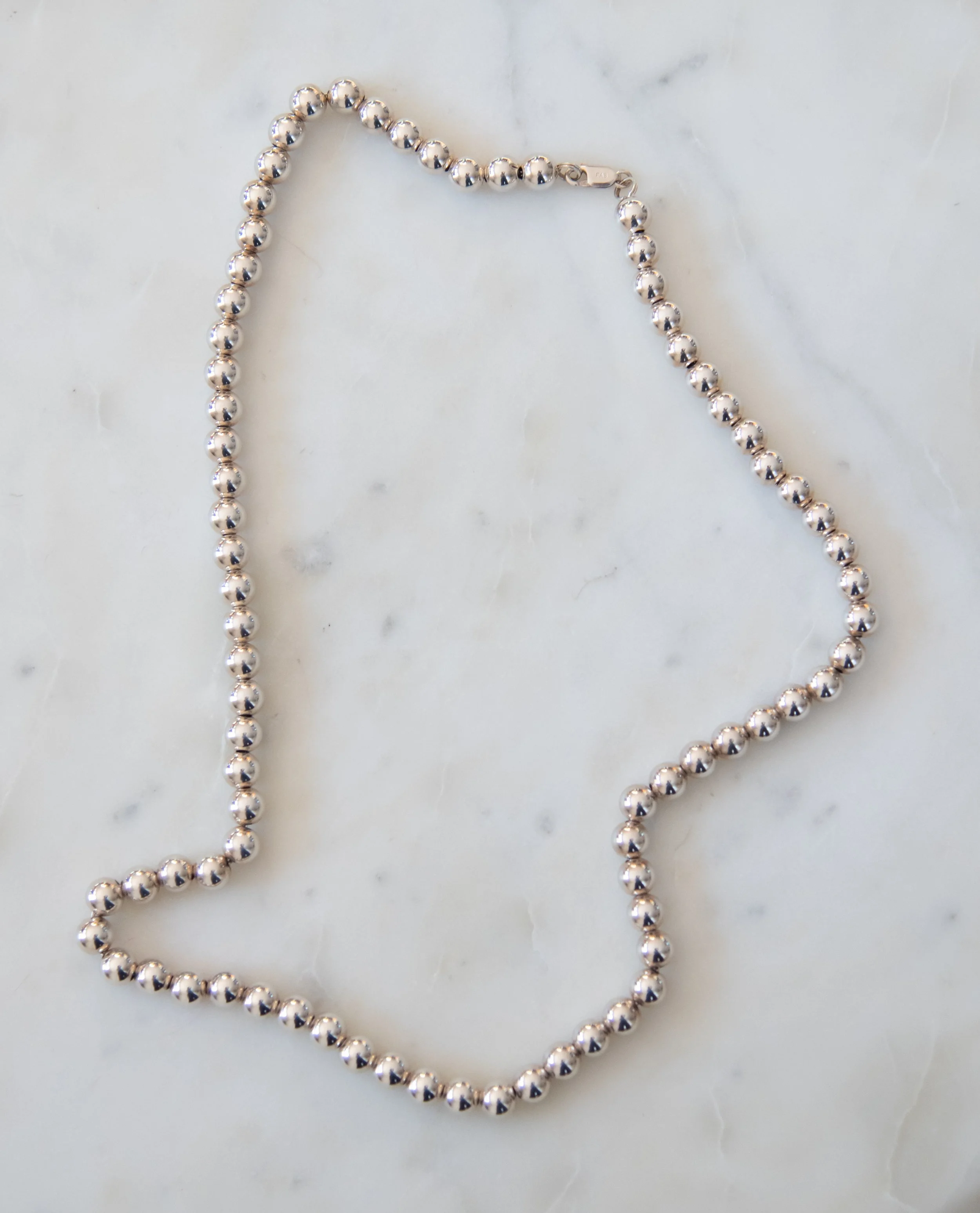 Sterling Silver Ball Necklace