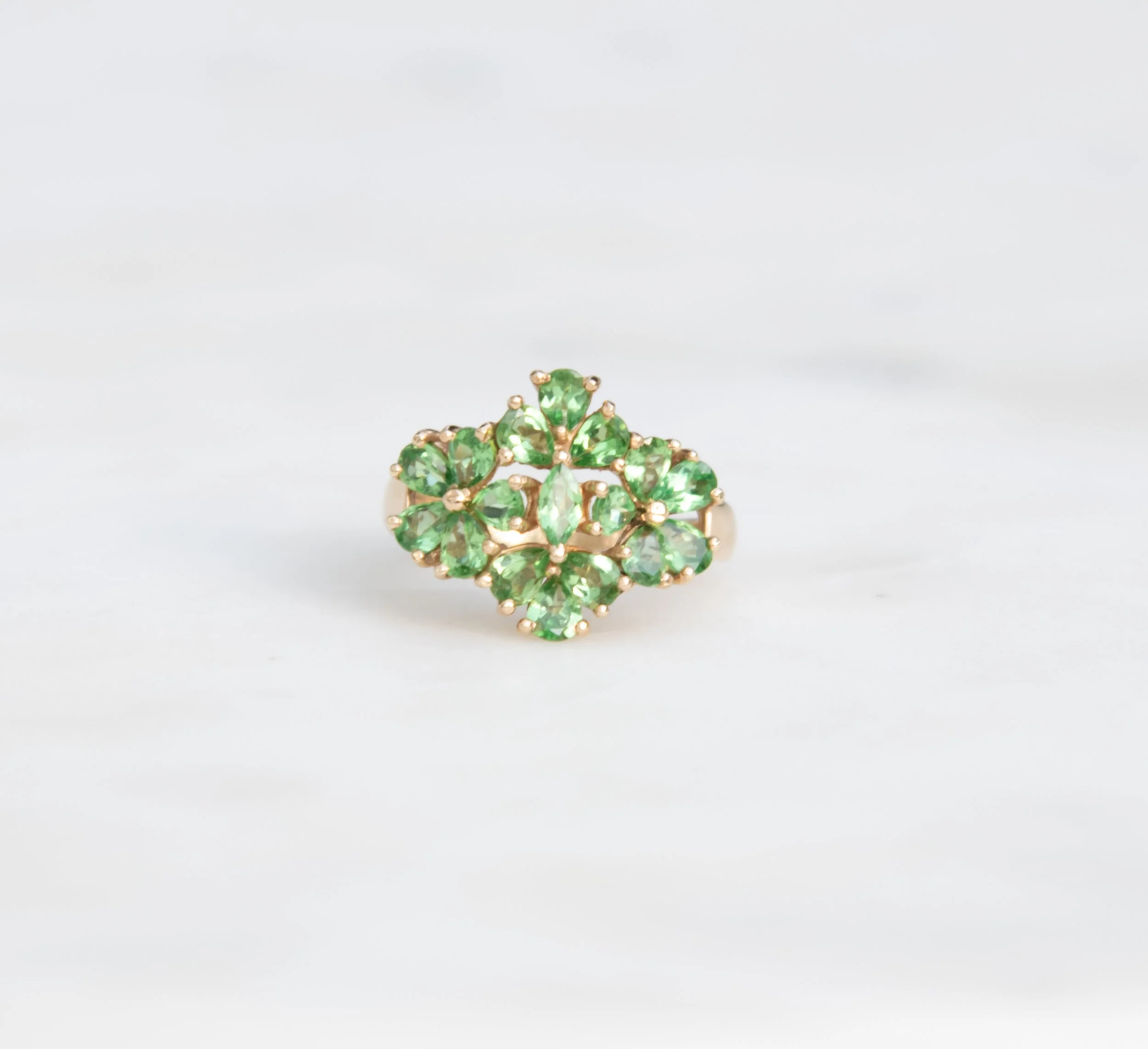 10K Tsavorite Garnet Ring