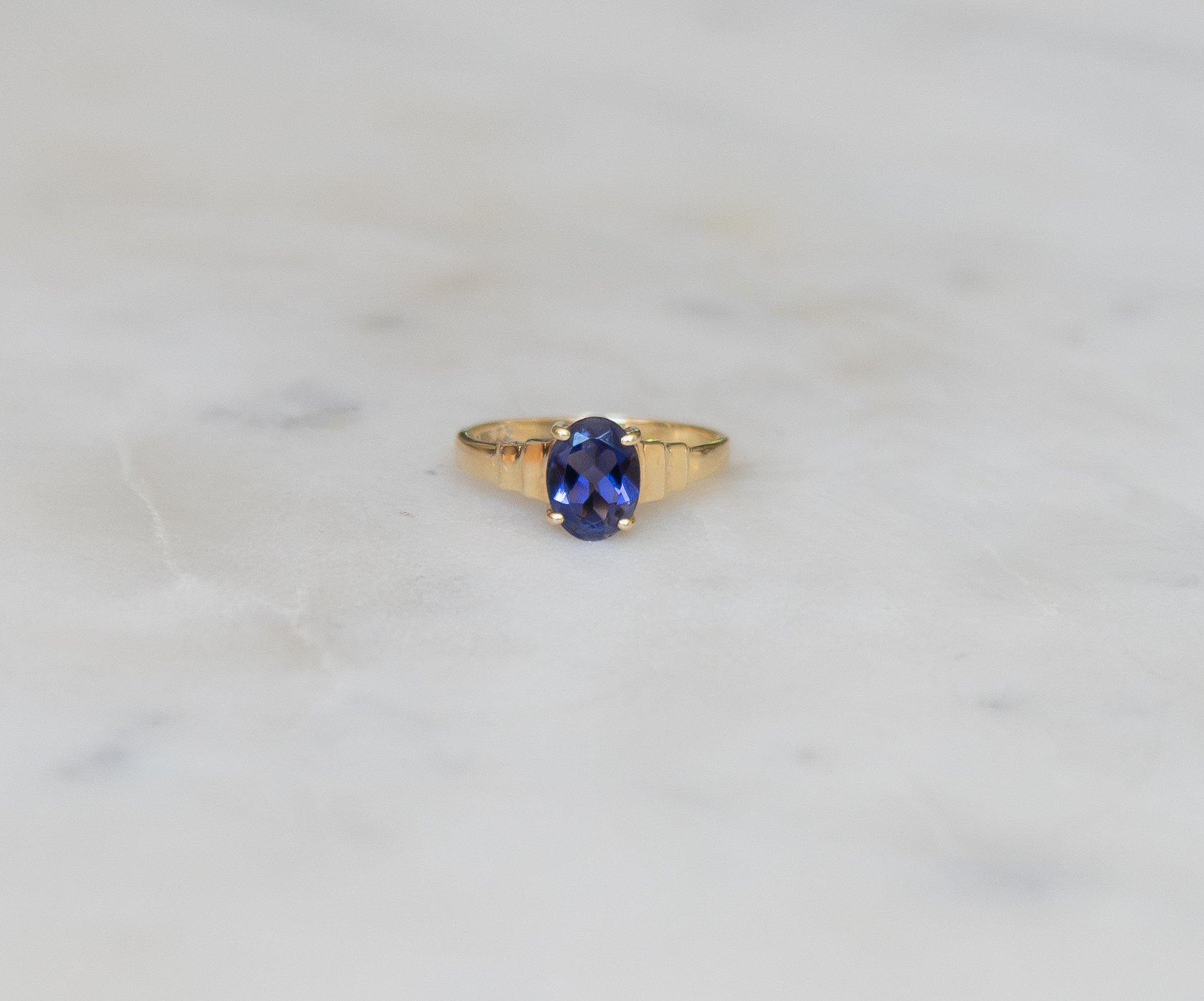 14K Iolite Ring