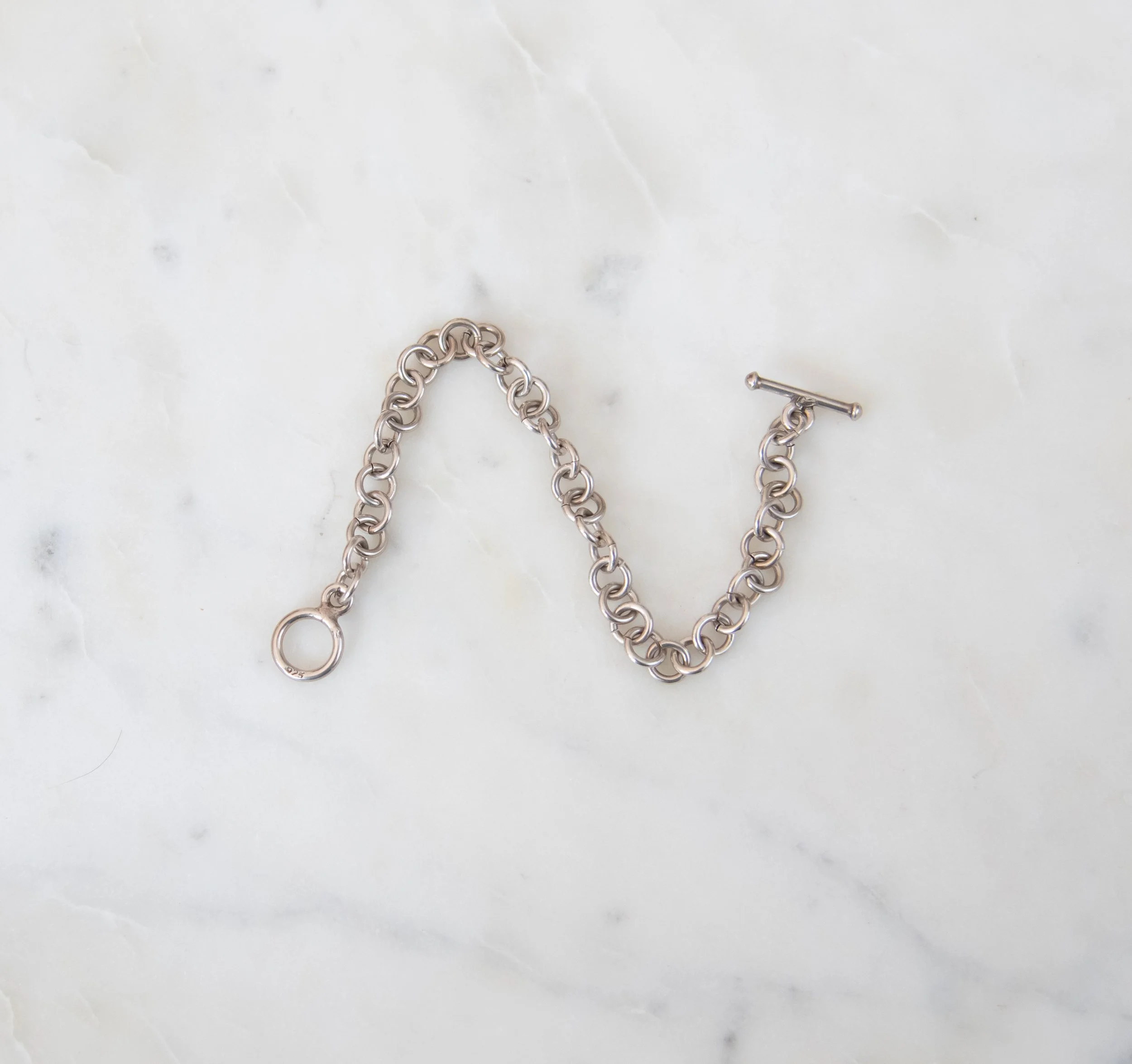 Sterling Silver Round Link Bracelet