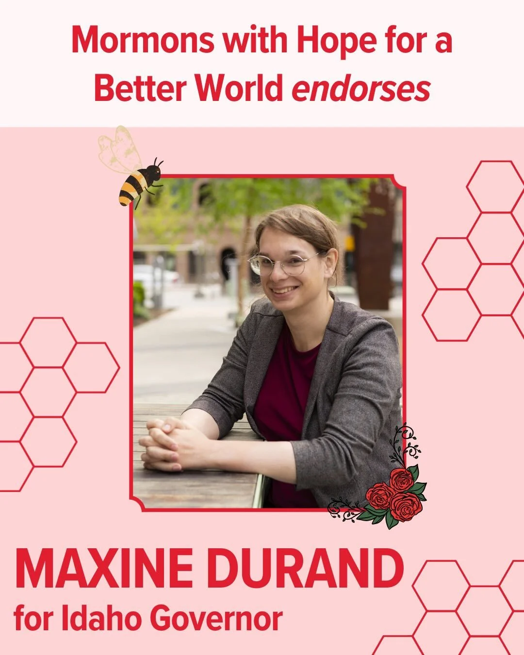 Mormons with Hope for a Better World is proud to announce that we are endorsing @durandforidaho for governor of Idaho!

It is time, Idaho! It is time for Medicare for All! It is time we add the words to protect trans and queer people here in Idaho! I