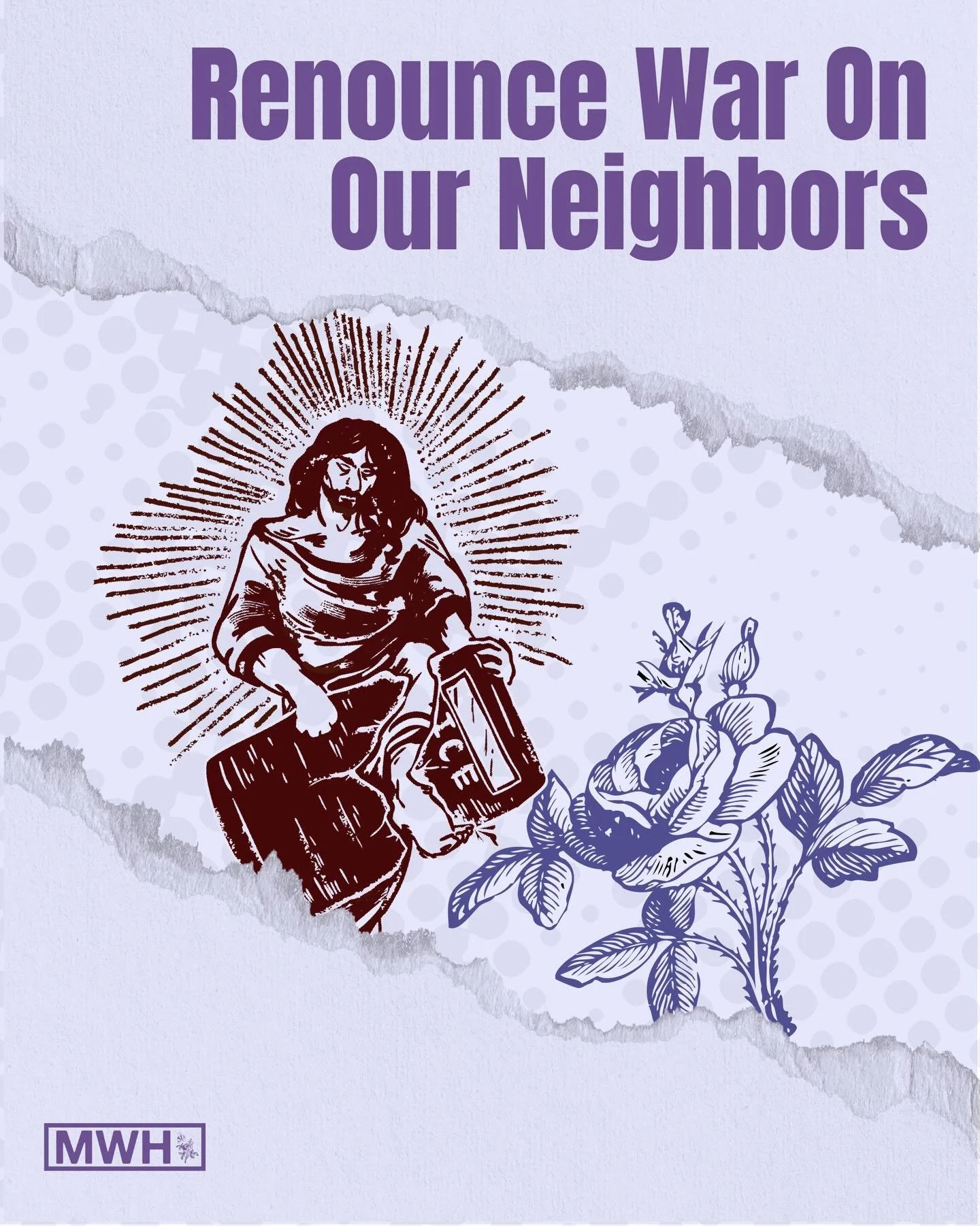 &ldquo;Therefore, renounce war and proclaim peace.&rdquo;

This commandment, given in Doctrine and Covenants 98:16, was given in the context of violence directed to Mormons internally within the United States. War, then, can be applied internally to 