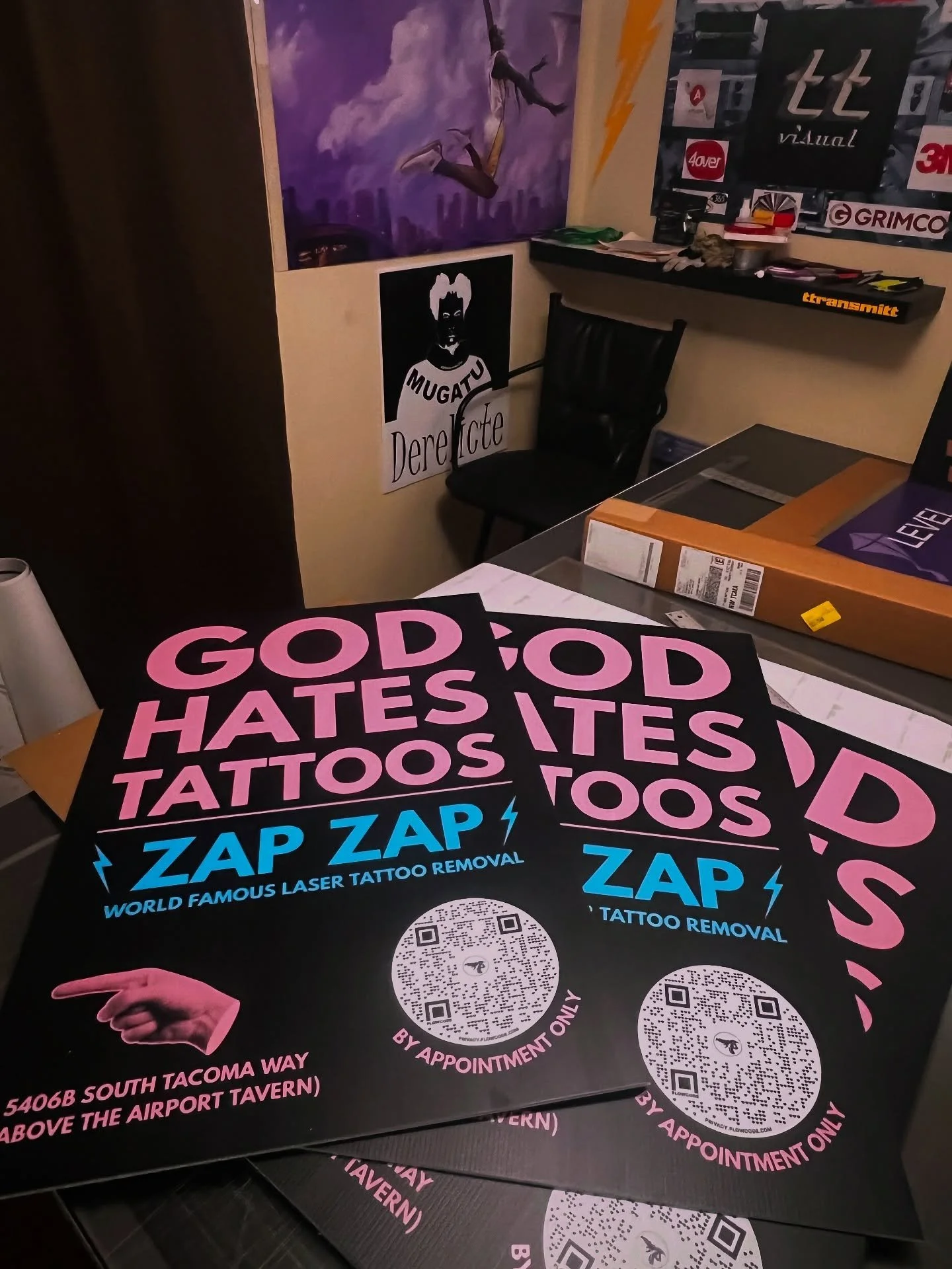 Go repent at Zap Zap tattoo removal!!