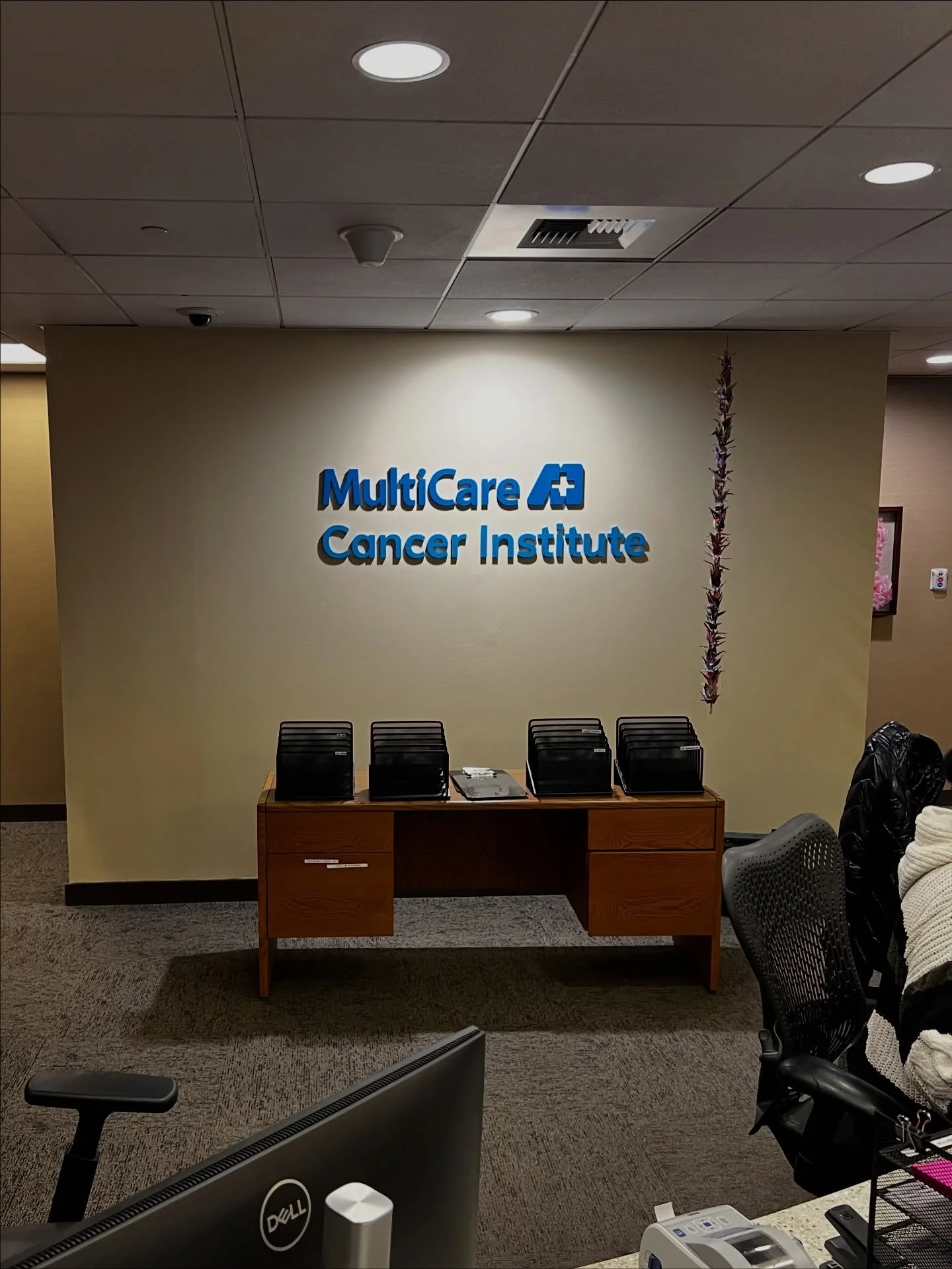 Dimensional letters always bring professional touch to any space, like this one for MultiCare in Auburn. #multicare #dimensional #3d #signs #signinstallation #signage #signinstaller #custommade #custom