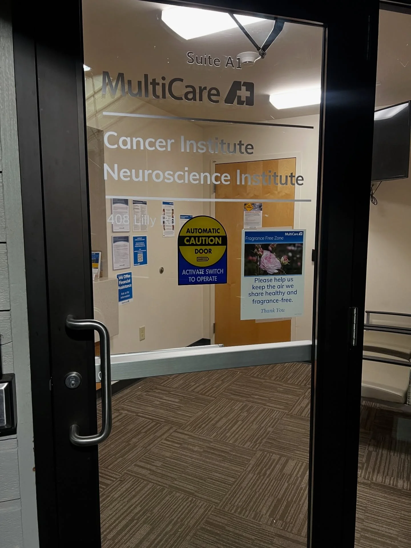 Privacy film always adds a touch of elegance while serving its intended purpose to block the view of passersby. The crew at MultiCare Capital Medical Center was very grateful for the installation of this film, as they care for the privacy of their pa
