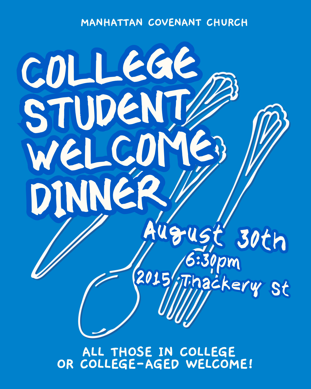 College Student Welcome Dinner