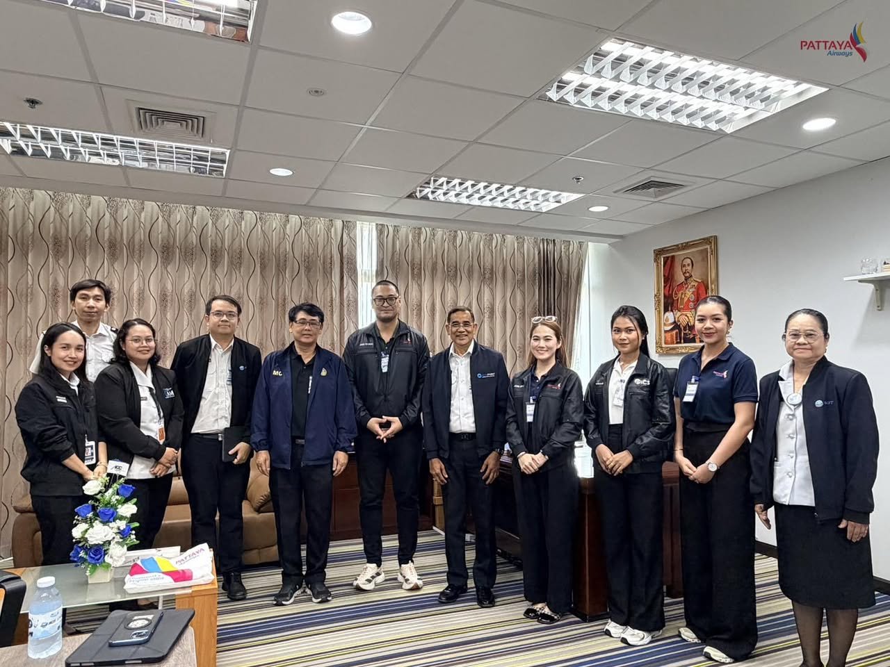 The Ground Operations and Commercial Department of Pattaya Airways visited Phuket International Airport to discuss the strategic and operational preparations.